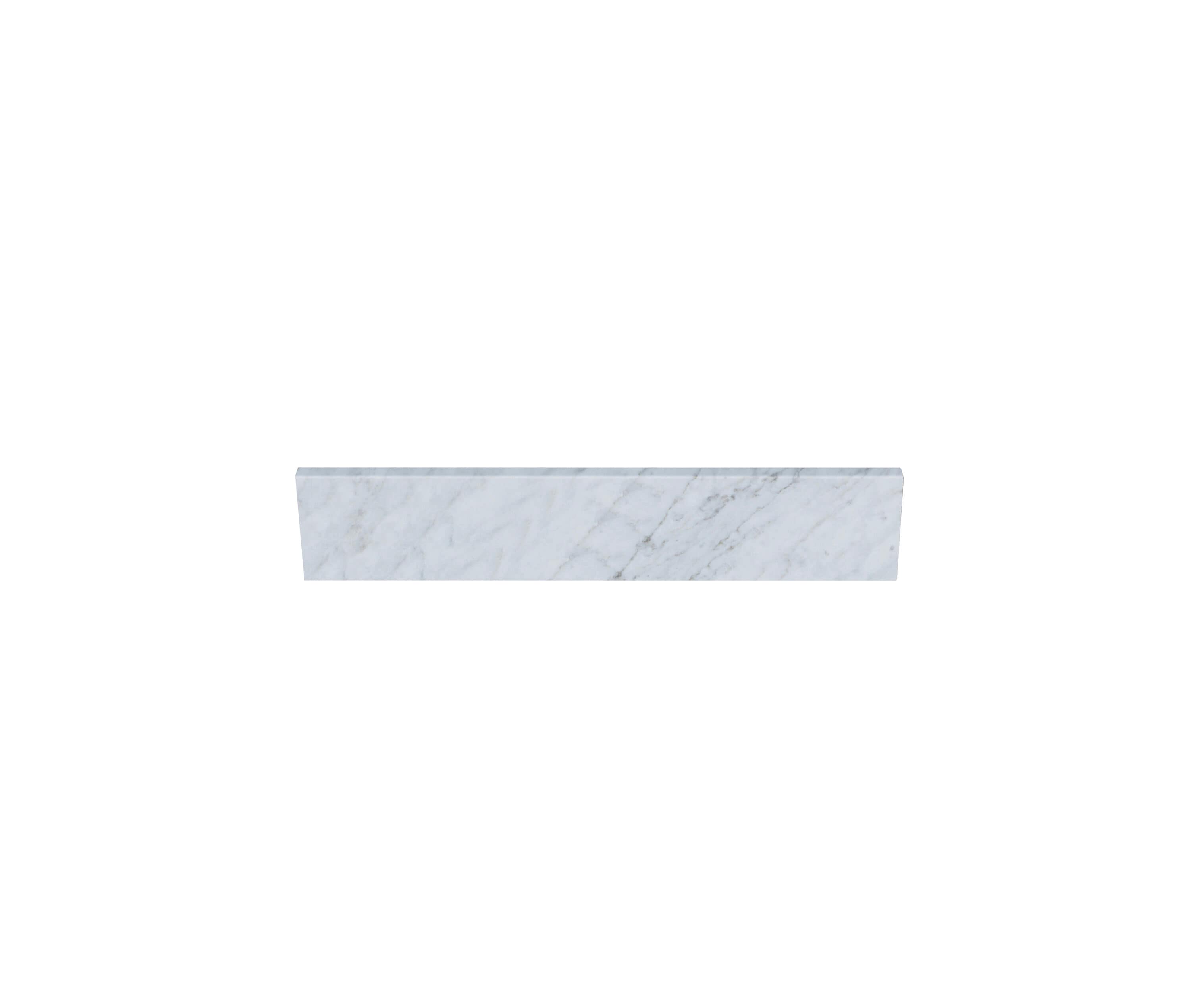 TJAmerican TJ25-40BS300 4-in H x 25-in L White Carrara Natural marble Bathroom Backsplash