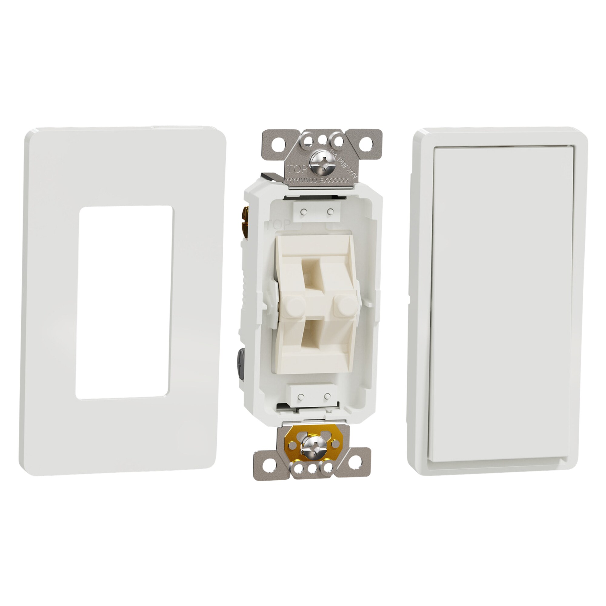 Square D   Rocker 4- way Switch Kit with Screwless Plate