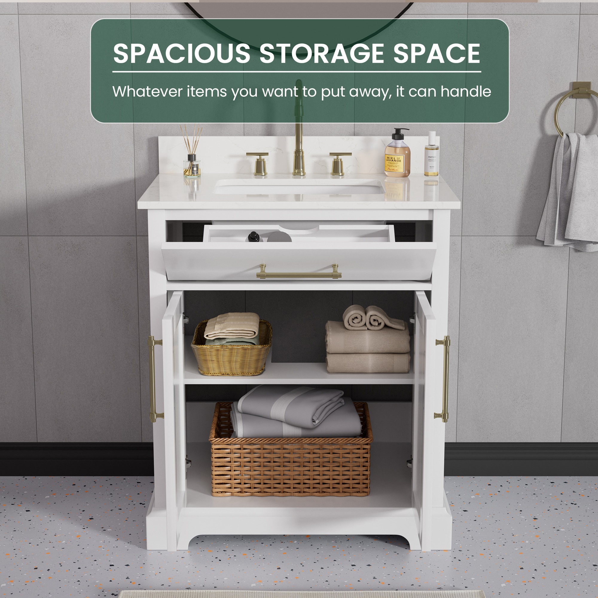 JEAREY 48LJ-WT Bath-Vanity-Combo - View #7