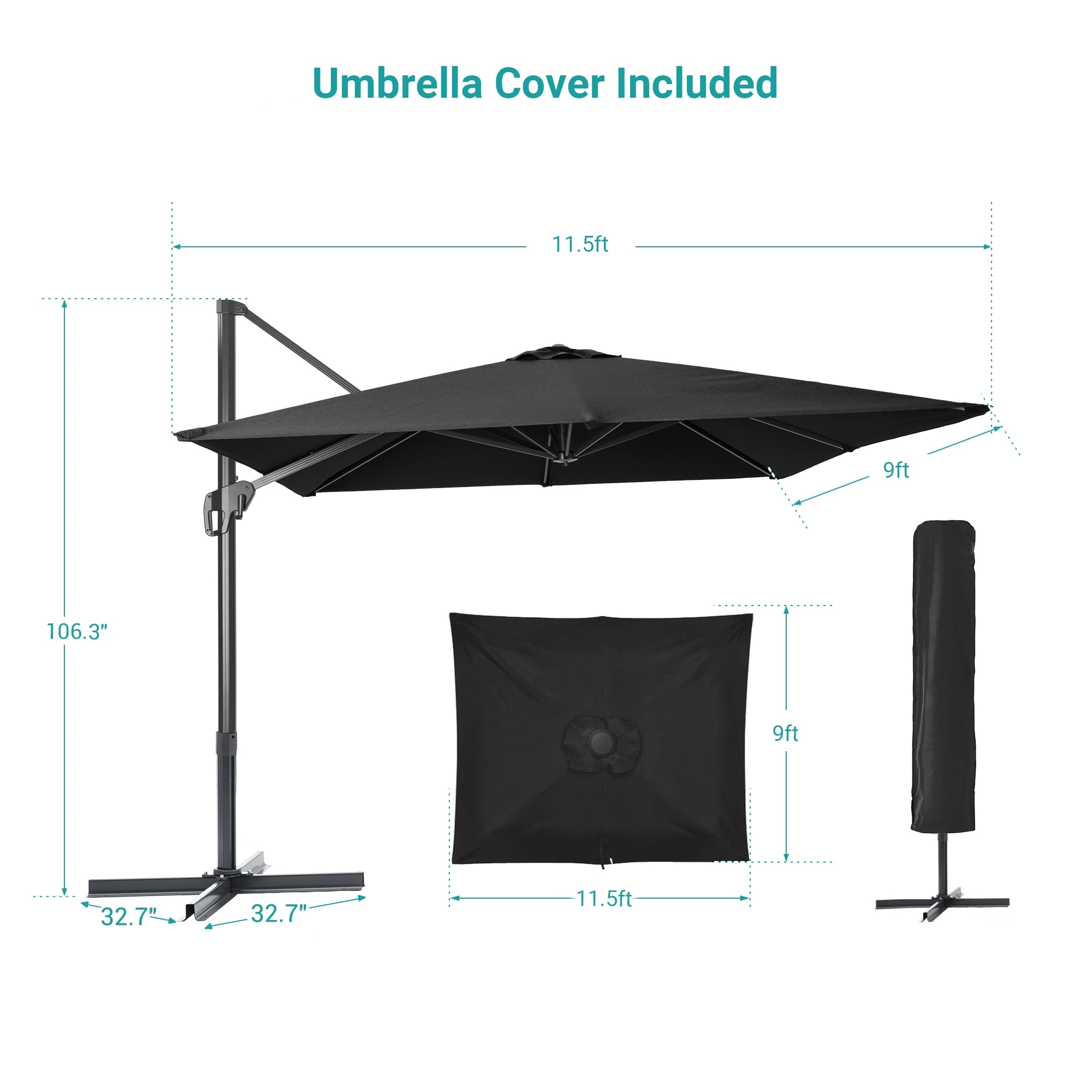 ACEGOSES LW-1159BK Umbrellas-2 - View #2