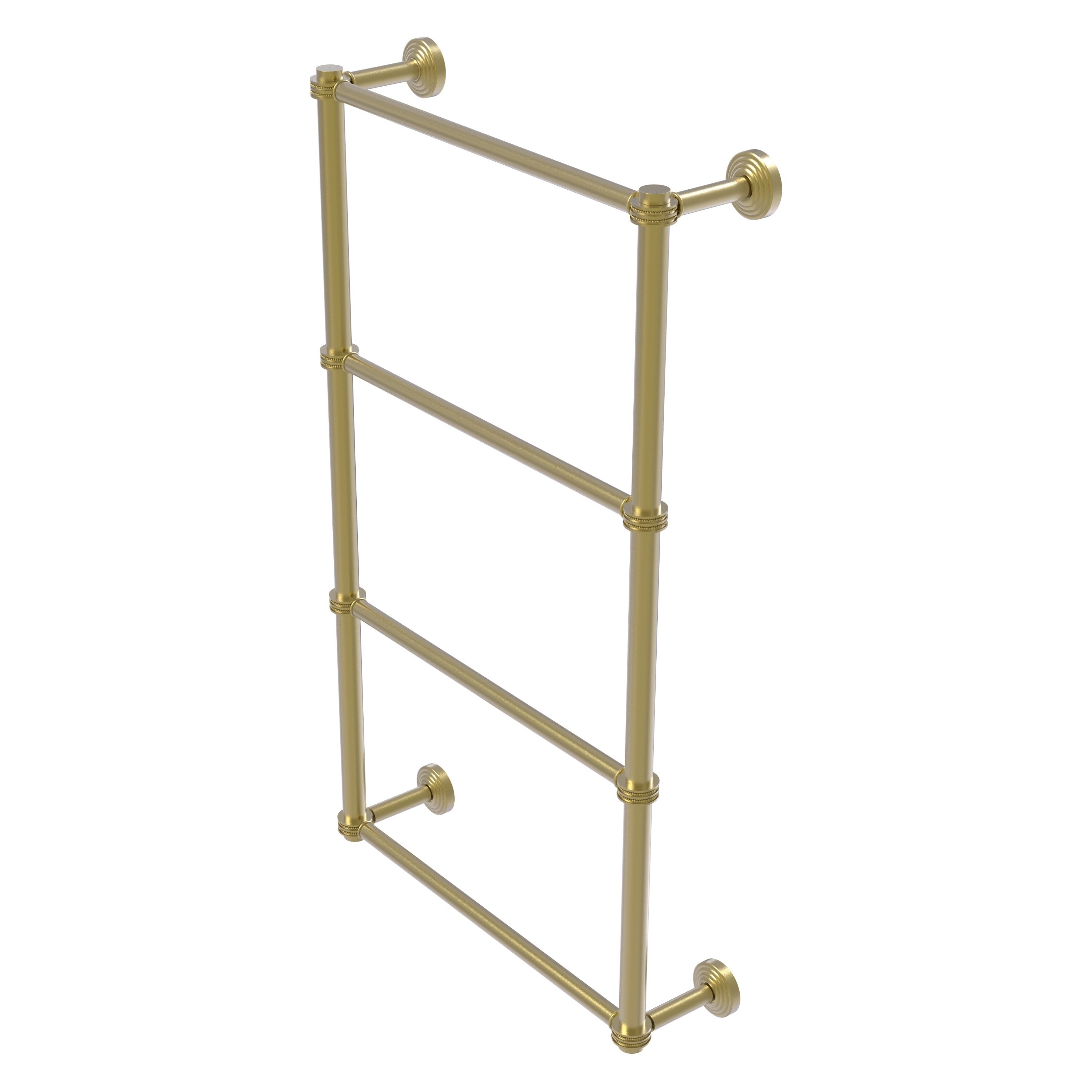 Allied Brass WP-28D-36-SBR Waverly Place 36-in double Satin Brass Wall mount 4-tier Towel Bar