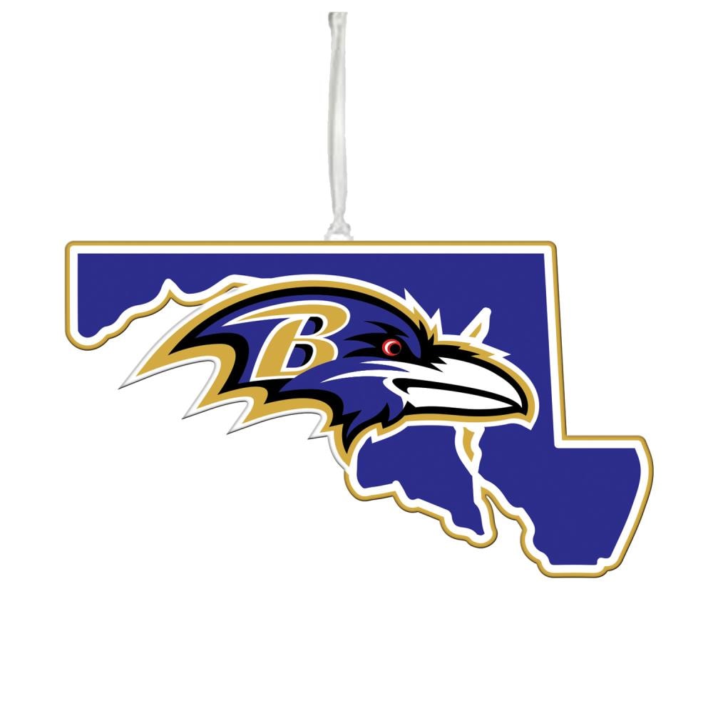 Team Sports America Baltimore Ravens 12-in H x 7-in W Purple