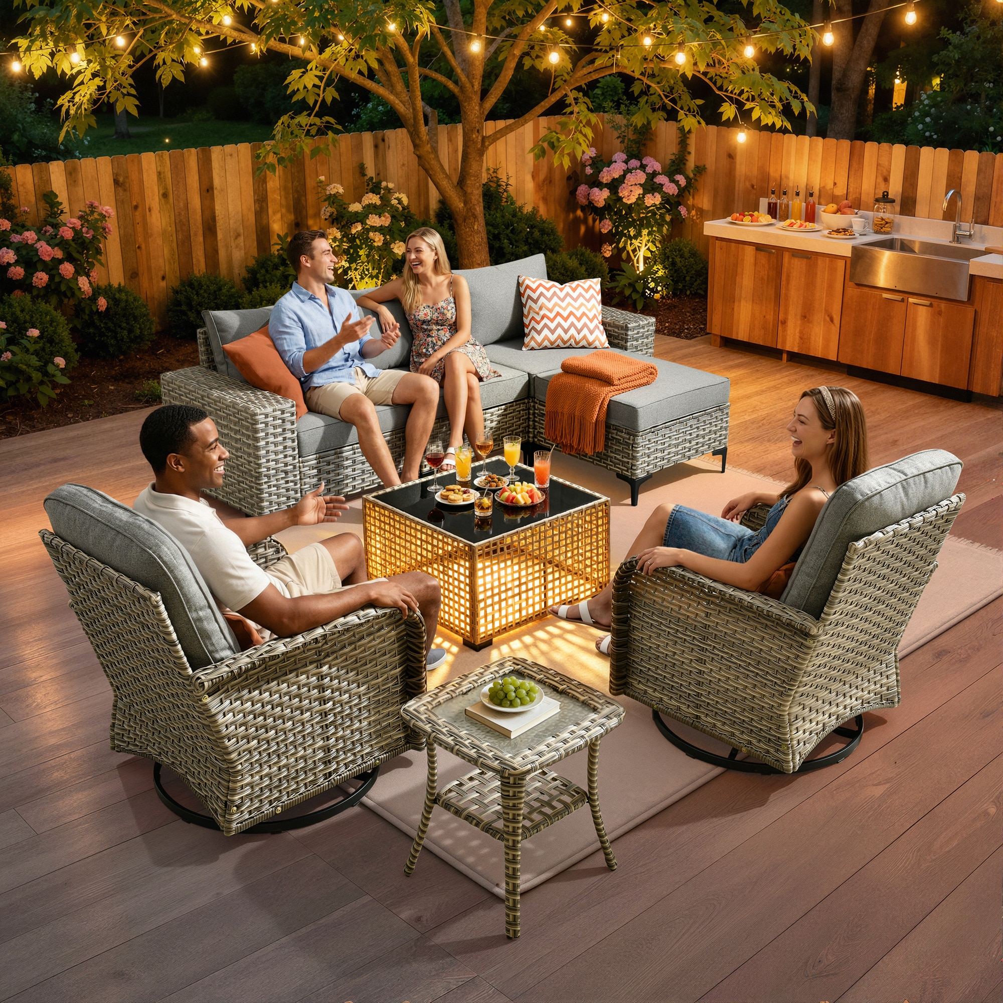Pouuin SYZGNTC405 Patio-Conversation-Sets - View #2