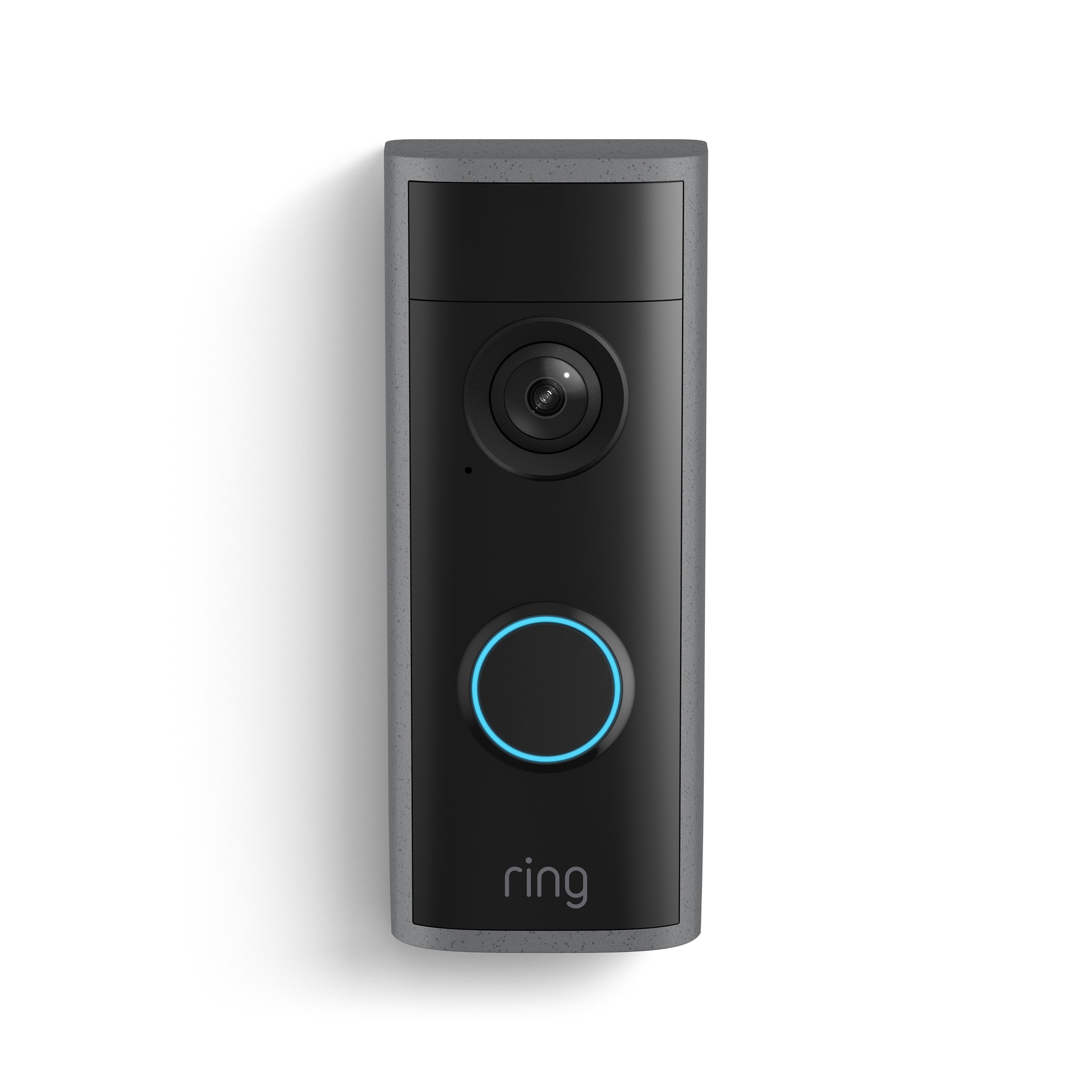 Ring Peephole Cam 2K (Newest Model), renter-friendly installation, replaces existing peephole with Retinal 2K and wide-angle video, and Two-Way Talk, Speckled Gray