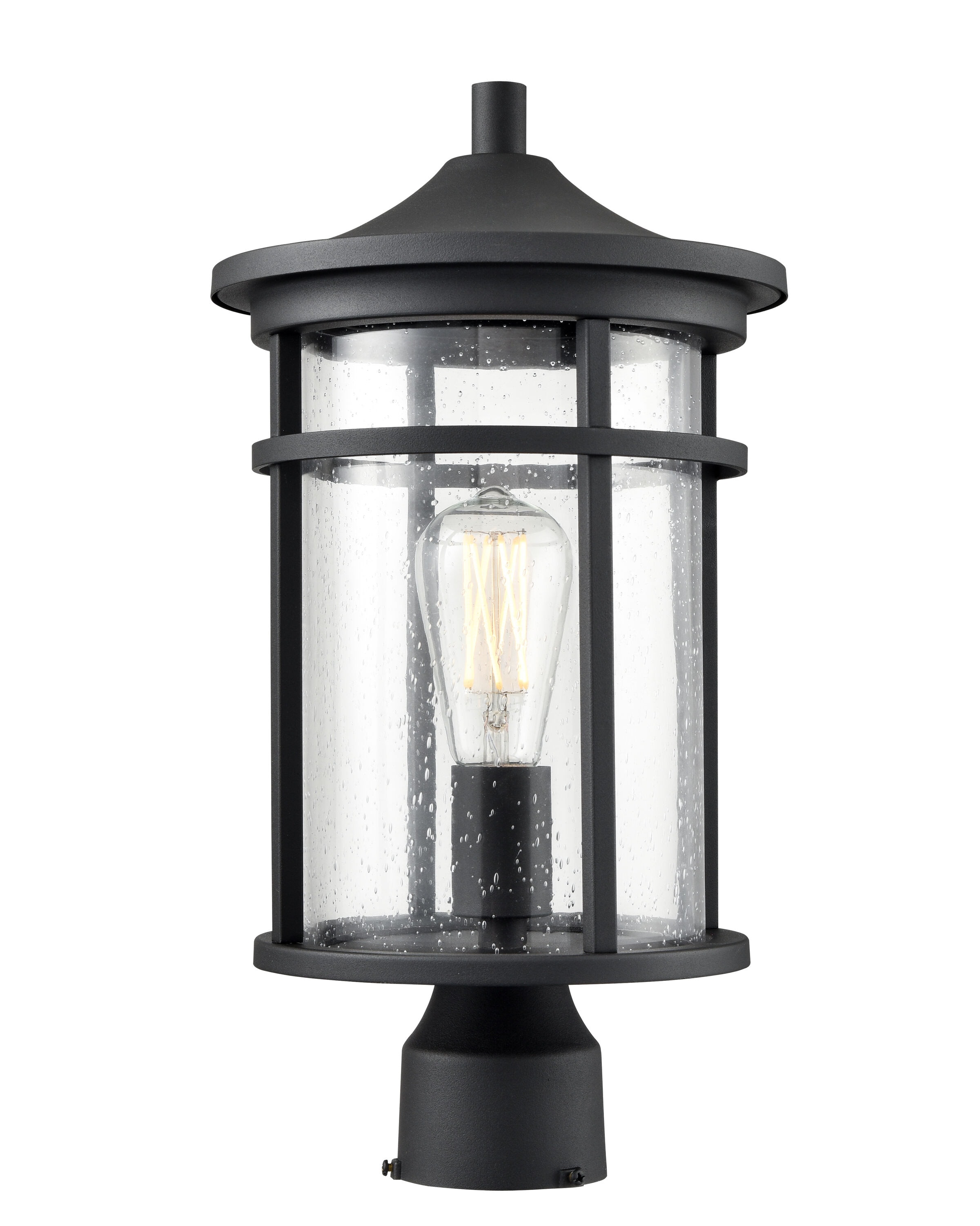 Millennium Lighting 91331-TBK Namath 17.125-Inches Textured Black Modern/contemporary Outdoor Light post lantern