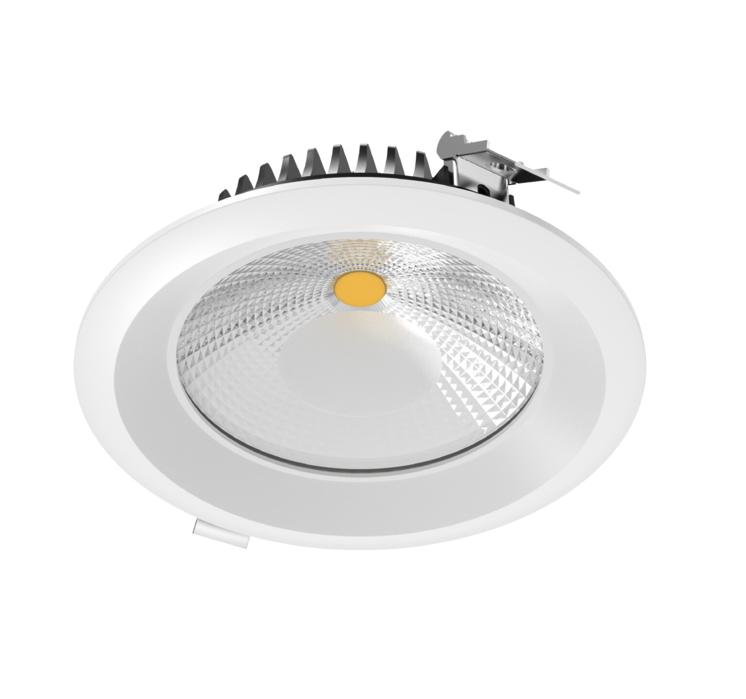 DALS Lighting HPD6-CC-WH Regressed White 6-in 2100-Lumen Switchable Round Dimmable LED Canless Recessed Downlight