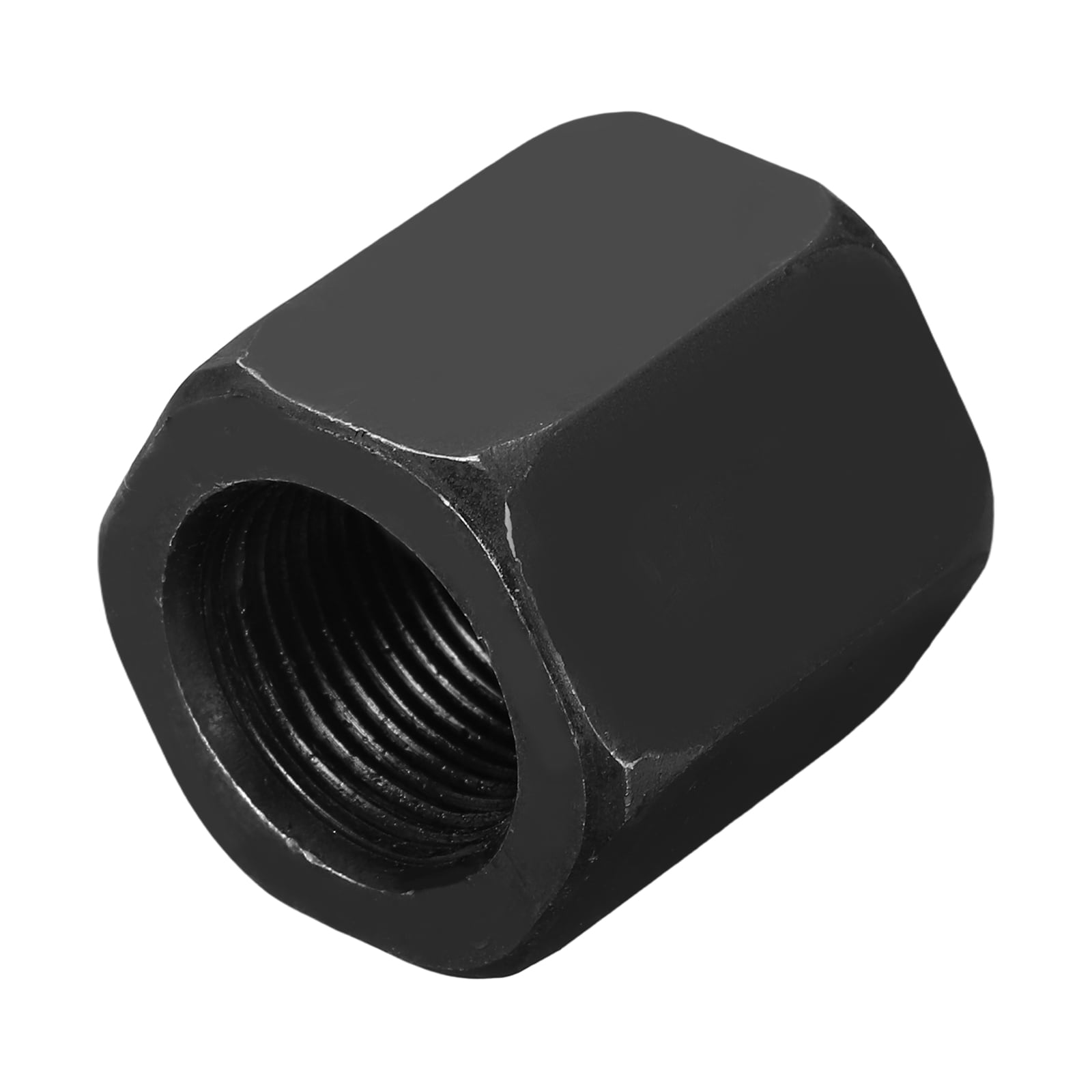 Unique Bargains M20x1.5mm Hex Coupling Nuts 32mm/1.3 Inch Fine Thread Black