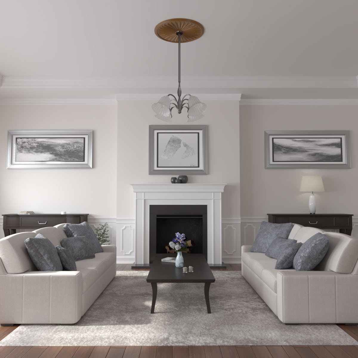 Ekena Millwork CM33LESTF Ceiling-Medallions - View #4