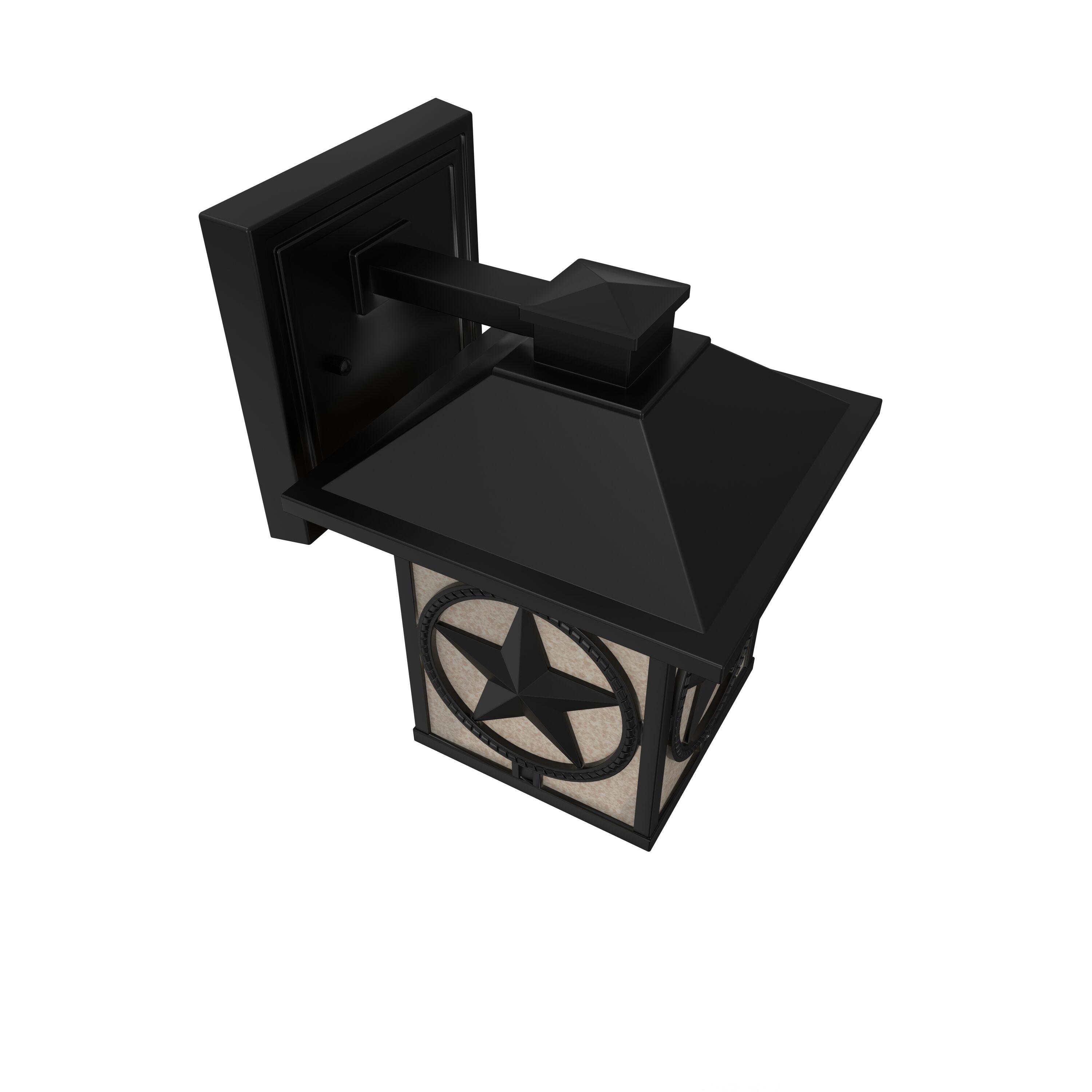 allen + roth WL129MBK Outdoor-Wall-Lighting - View #7