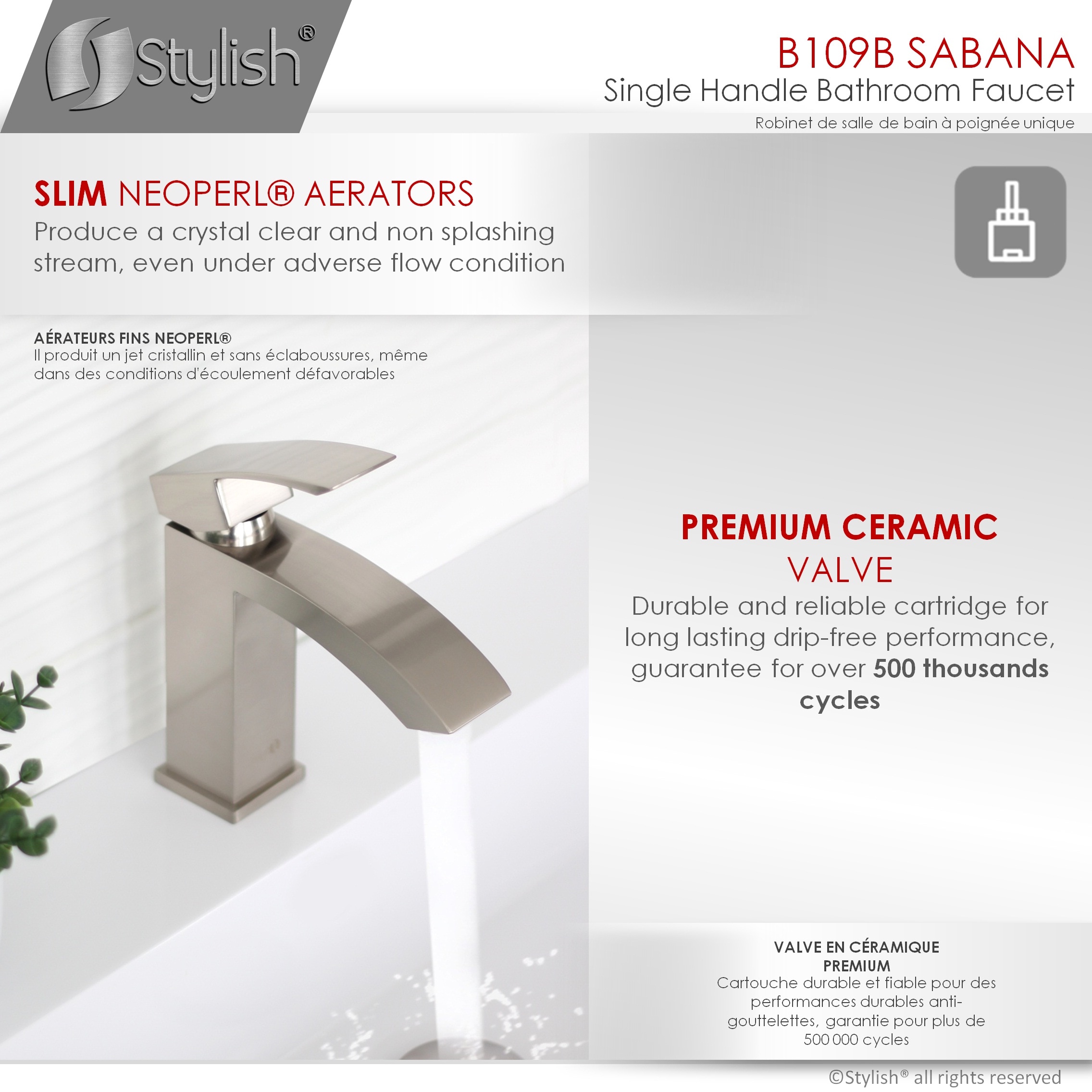 Stylish B-109B Lavatory-Faucets - View #5