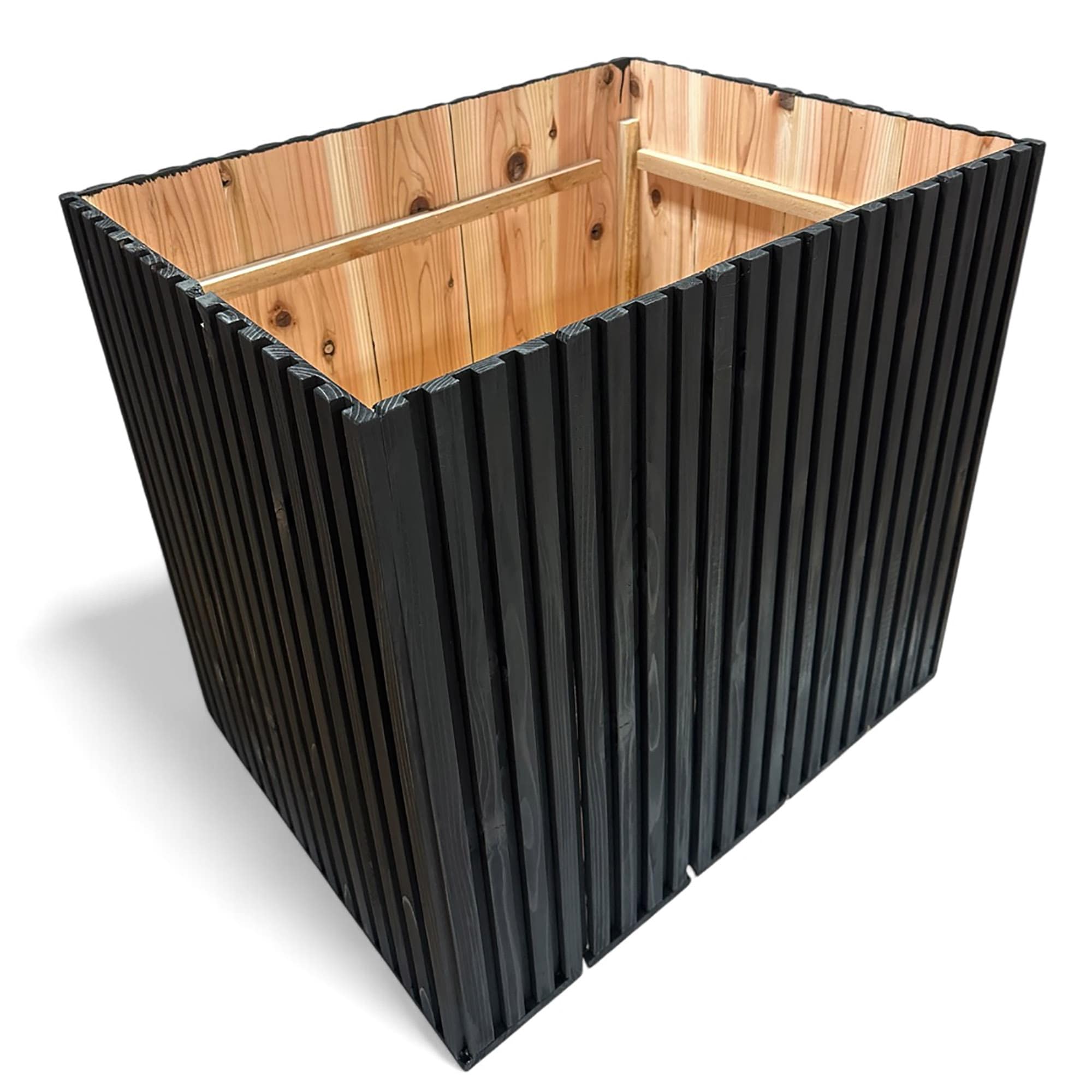 emark 01PB43616068 Rectangle 10-Inches W Extra Large Black Wood Indoor/Outdoor Raised planter box with Drainage Holes