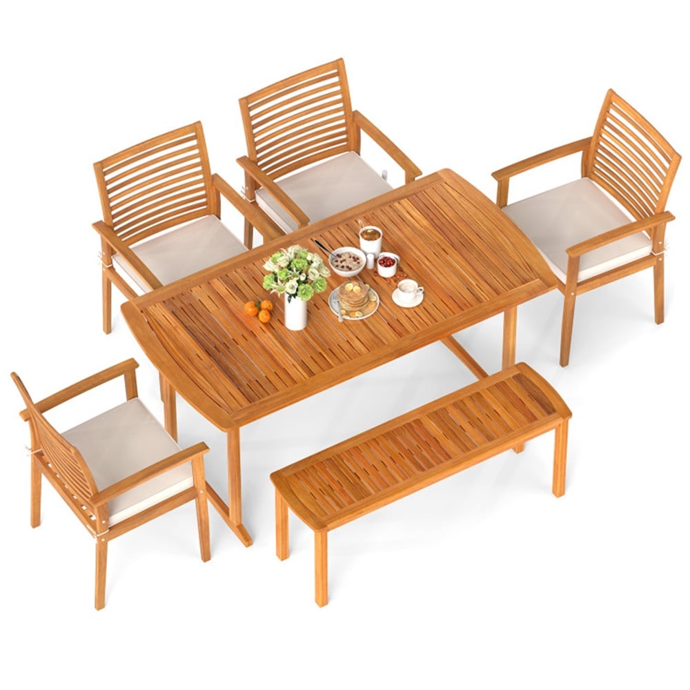 Dimakai DK-HW743464WH Patio-Dining-Sets - View #2