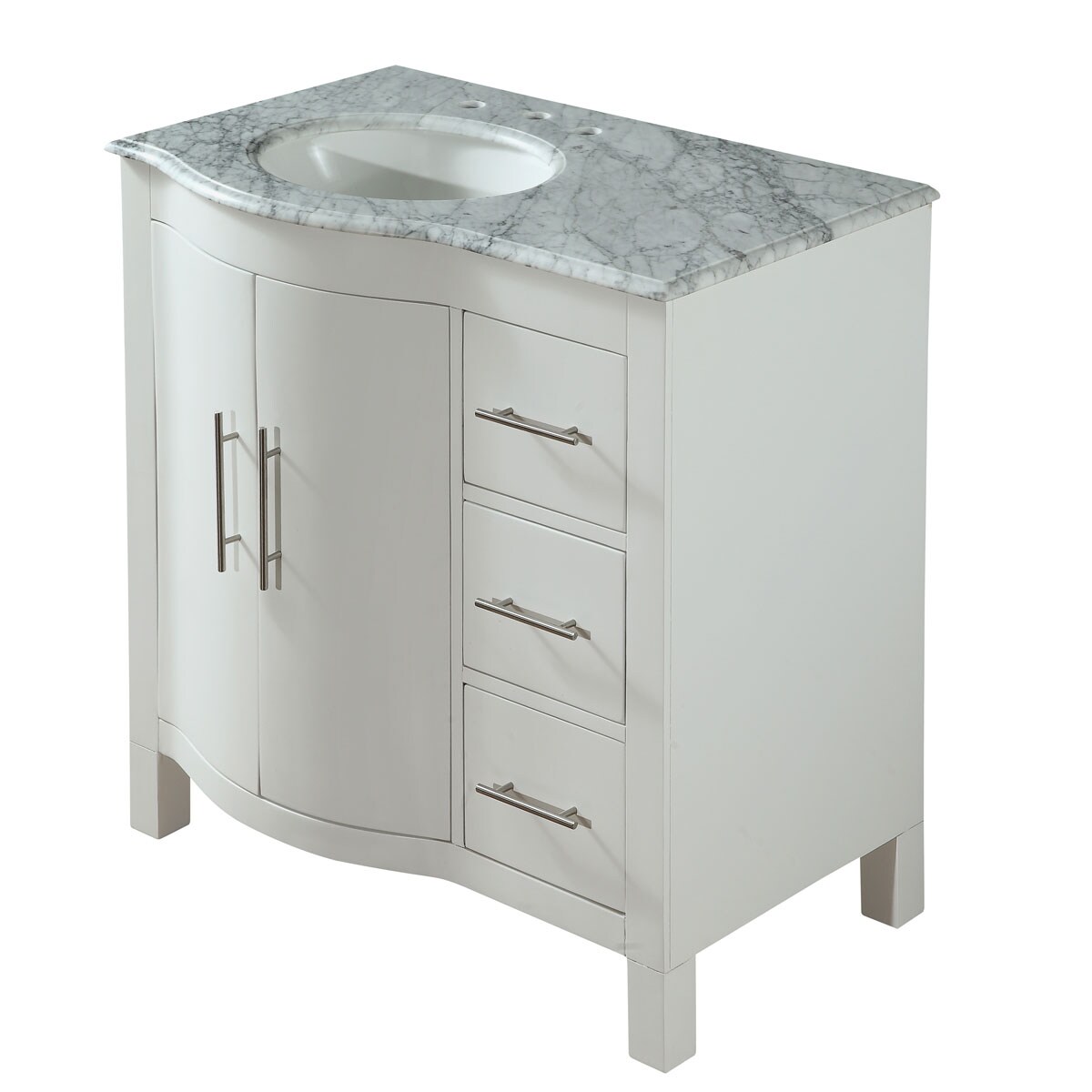 Silkroad Exclusive V0290WW36L Bath-Vanity-Combo - View #3