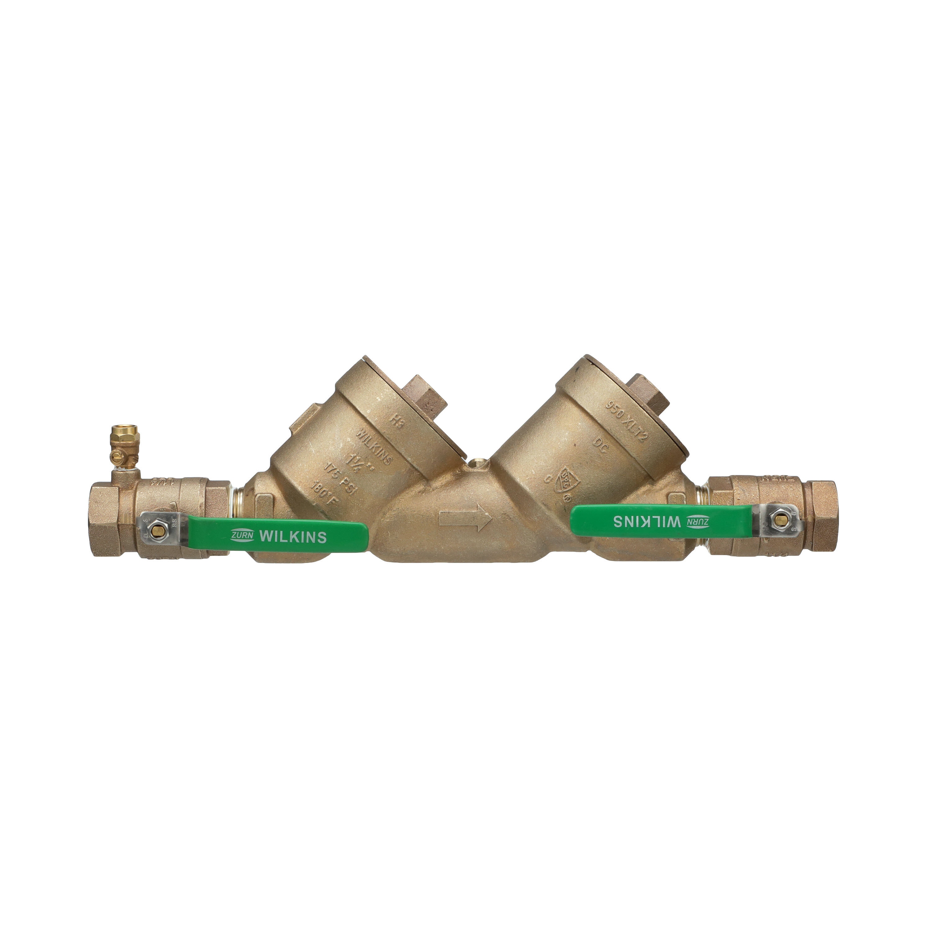 Zurn Wilkins 114-950XLT2 1-1/4-in Bronze FNPT Double-check backflow preventer