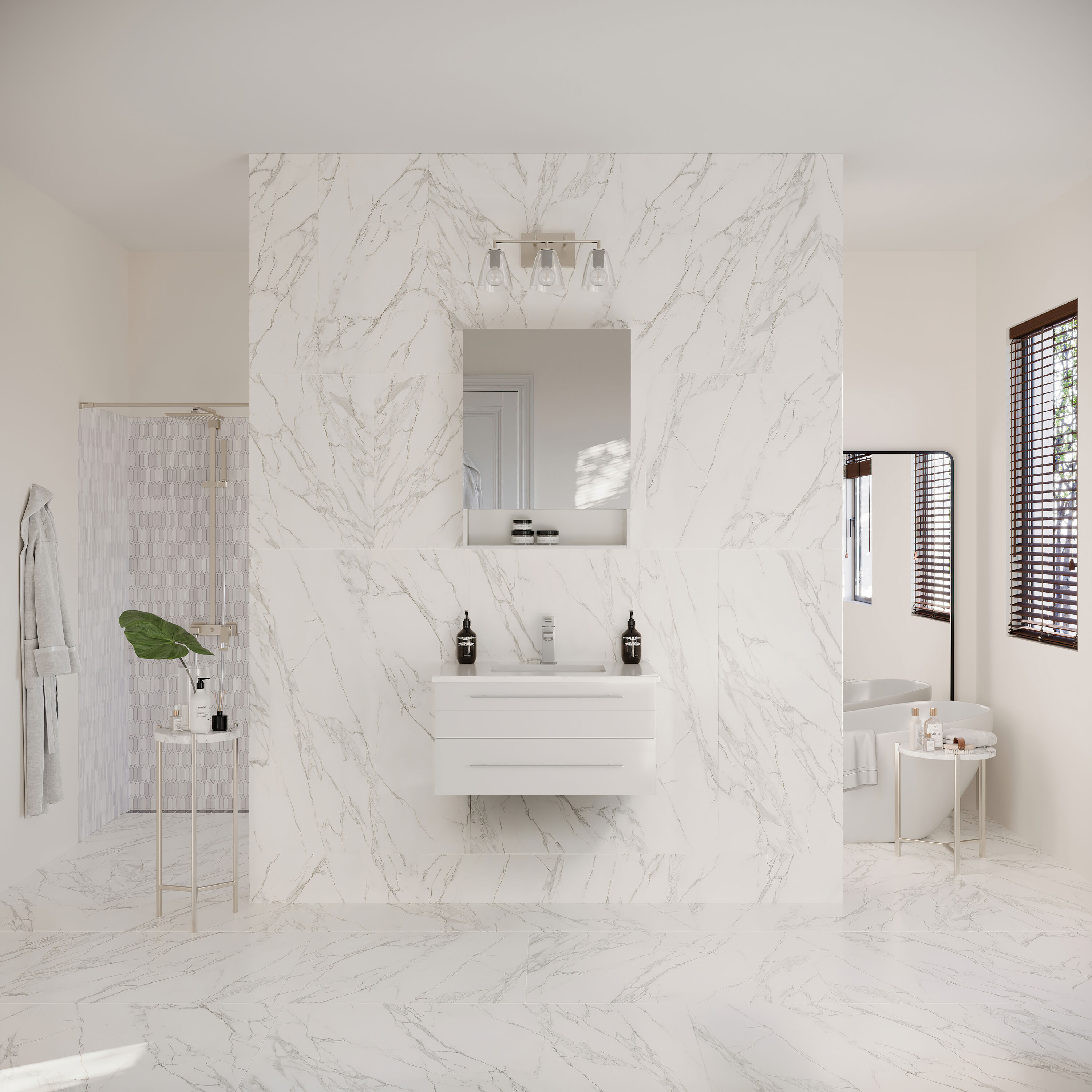 Fresca FVN6130WH-UNS Bath-Vanity-Combo - View #5