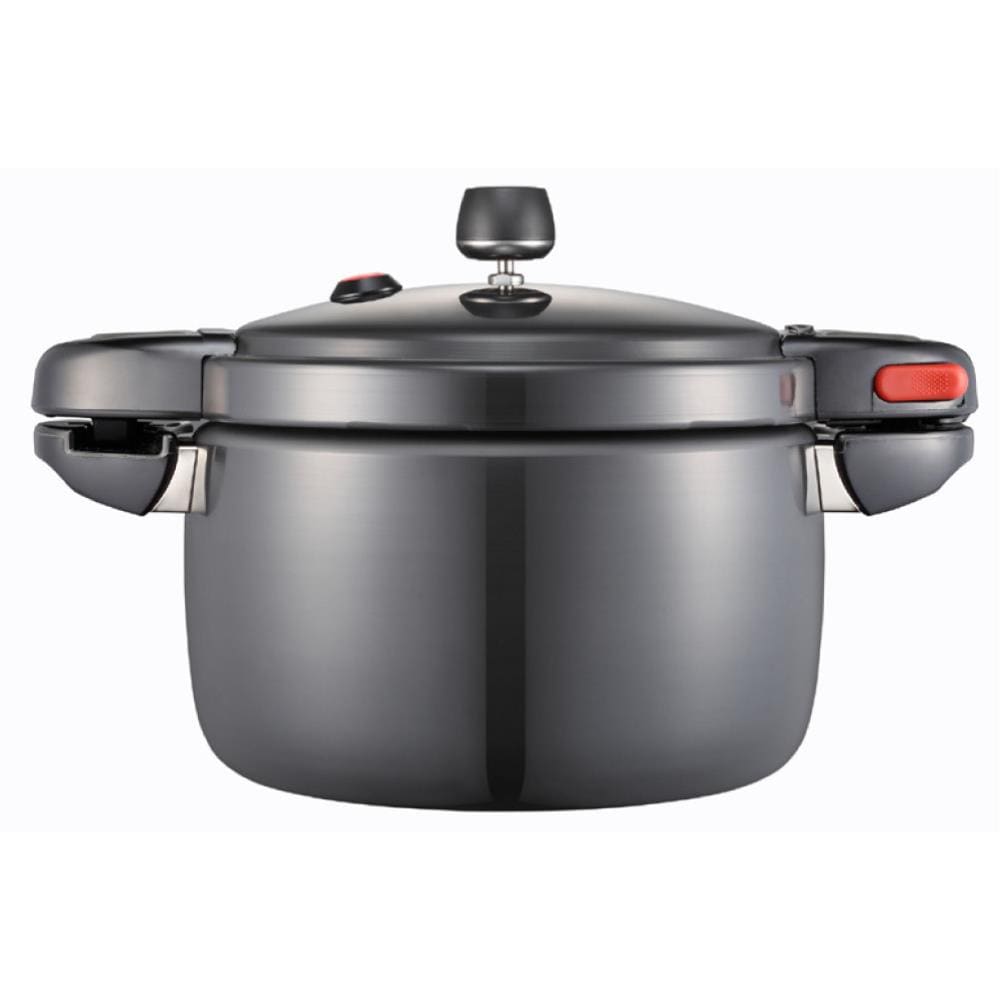 Imusa 4.2Qt Stovetop Aluminum Pressure Cooker with Safety Regulator 