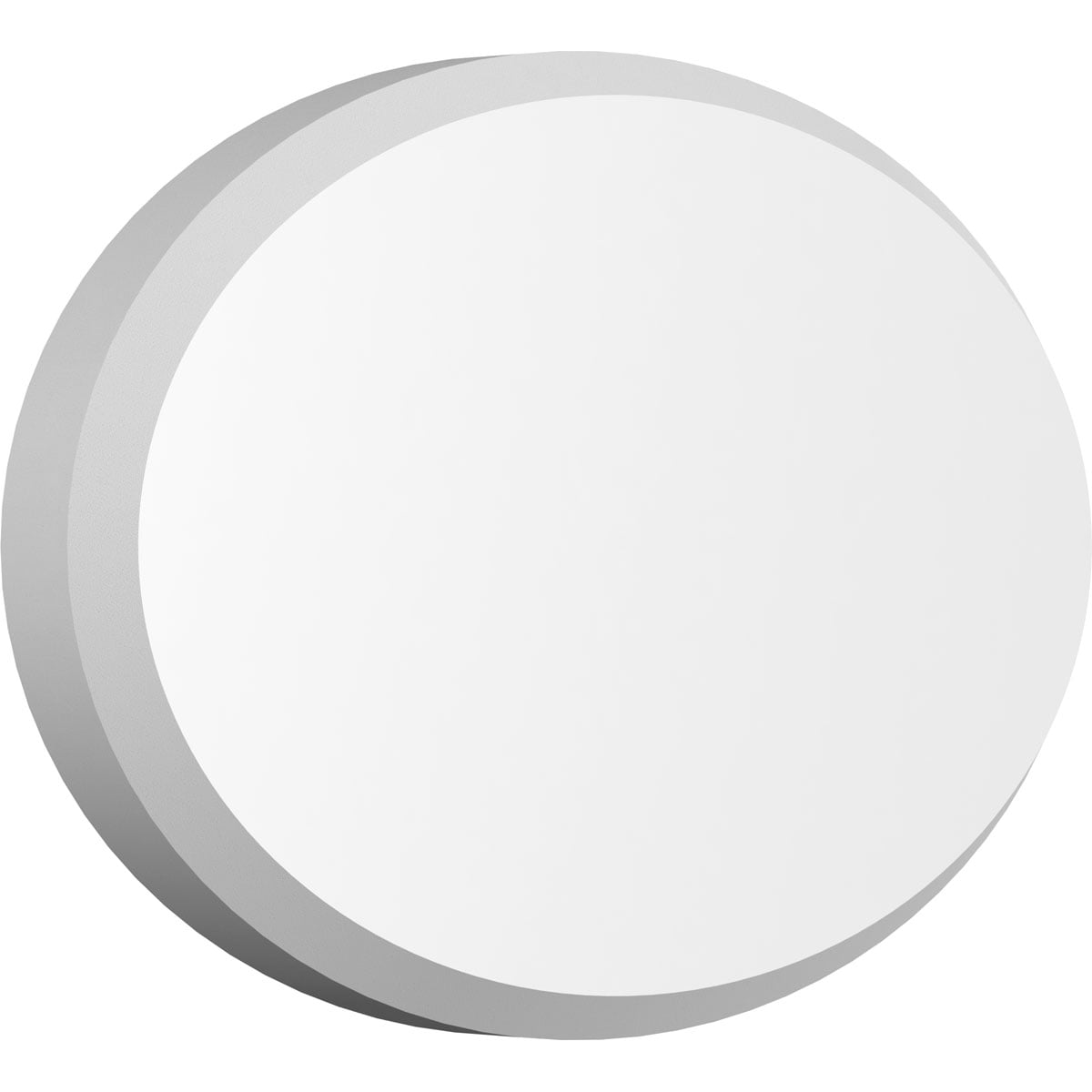 Ekena Millwork ROSP080X053X075DAL01 Standard Dalton with Beveled Edge 8-in x 5.25-in Round Unfinished PVC Rosette