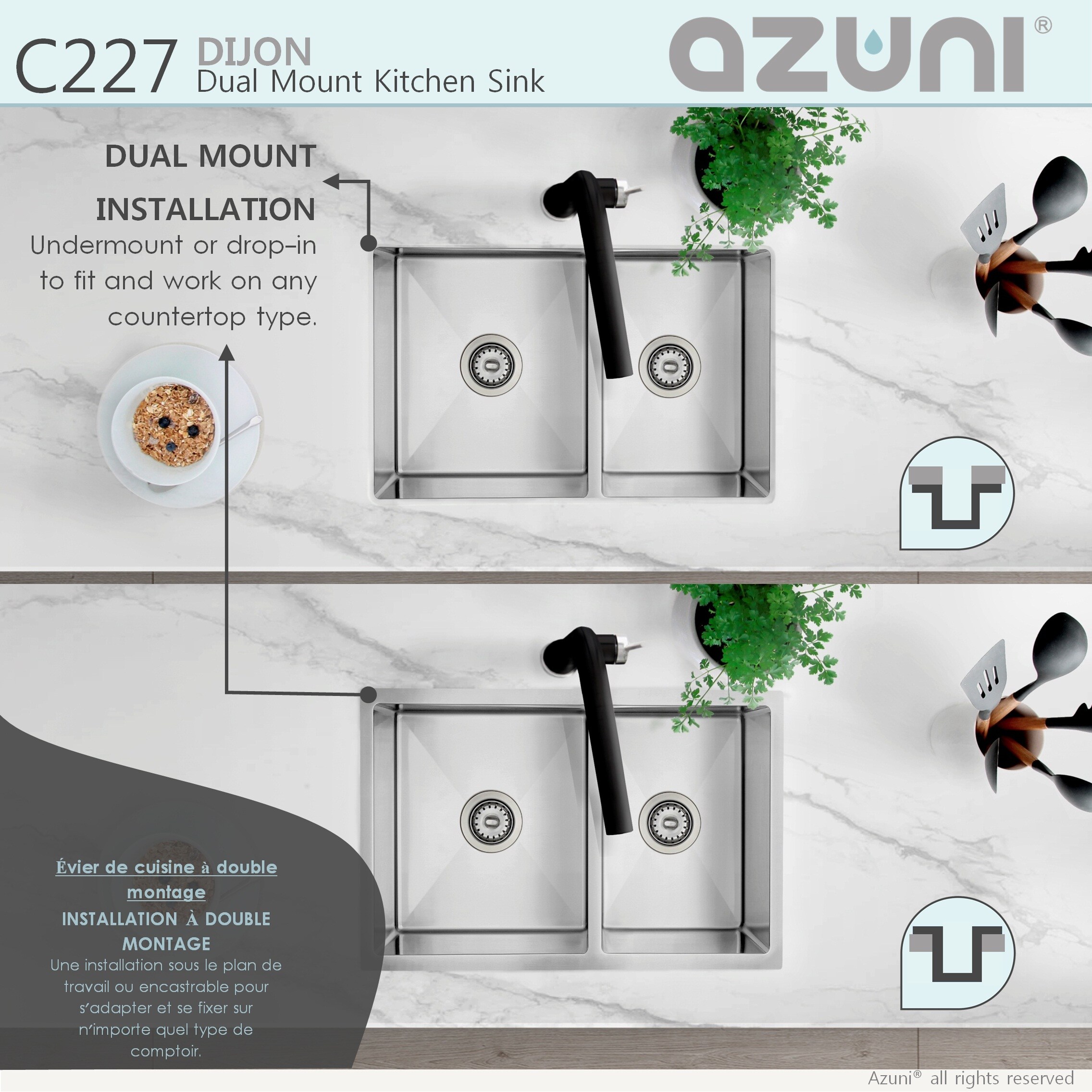 Azuni C227 Kitchen-Sinks - View #11