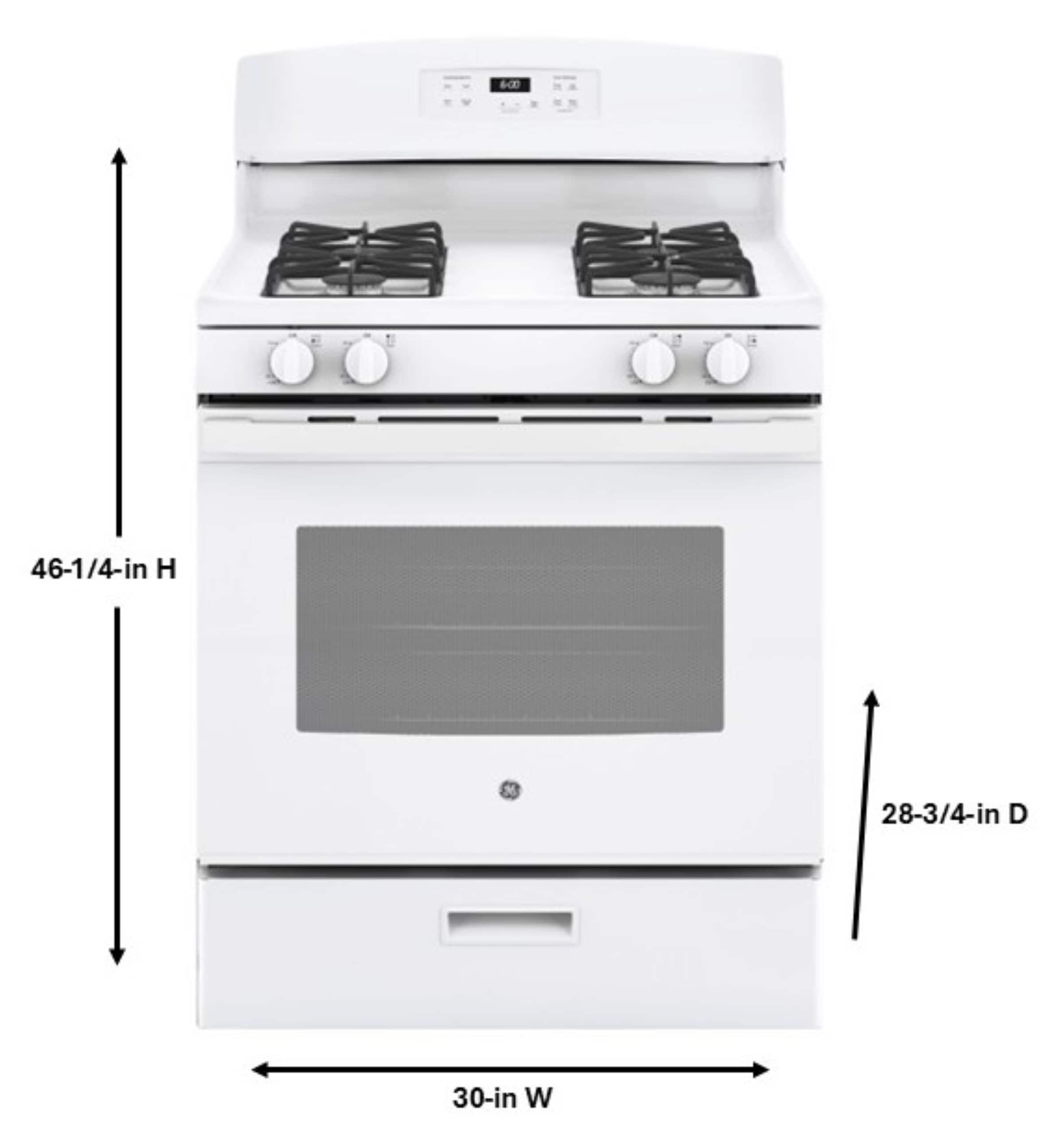 GE JGBS60DEKWW Freestanding-Gas-Ranges - Thumbnail View #3
