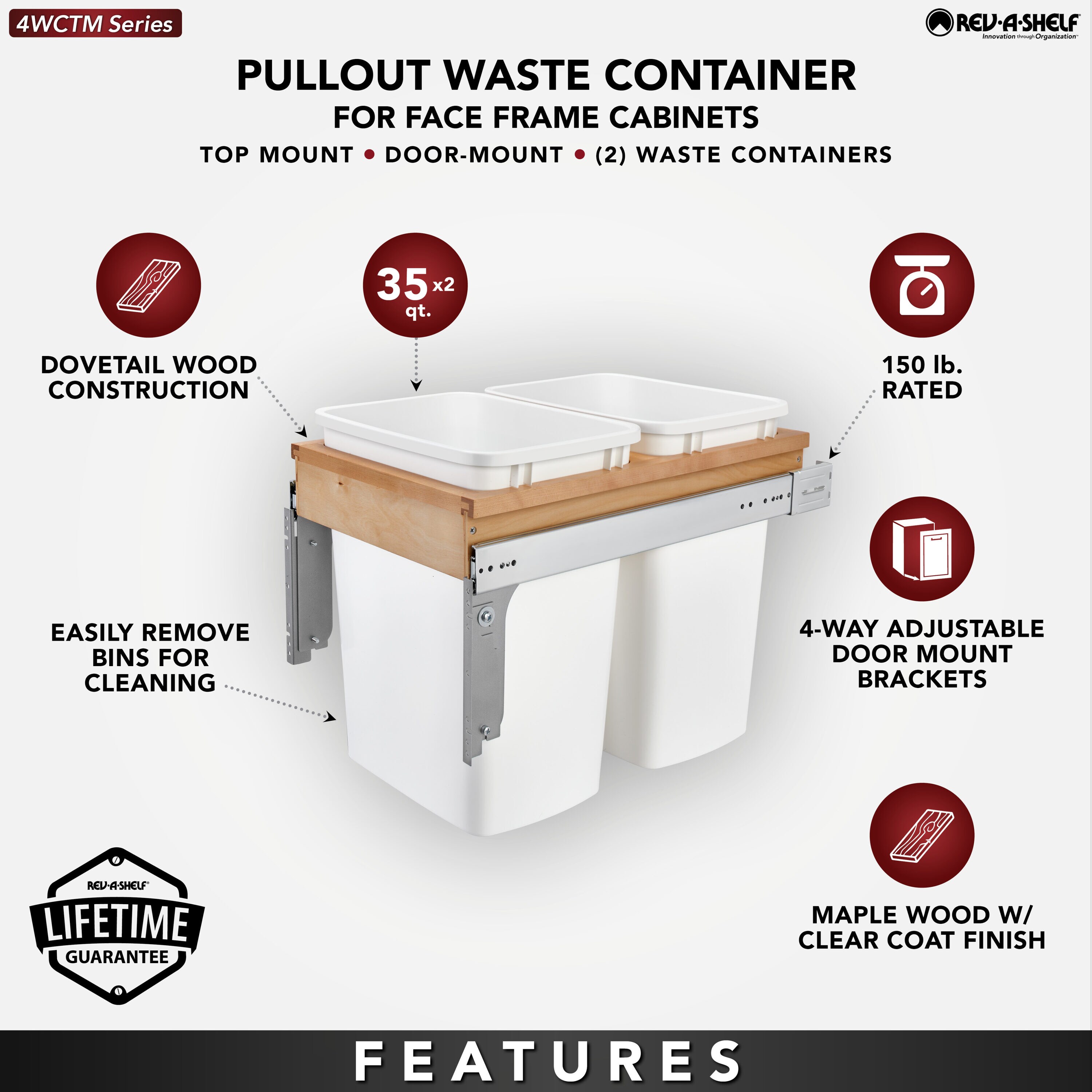 Rev-A-Shelf 239016 Pullout-Trash-Cans - View #4