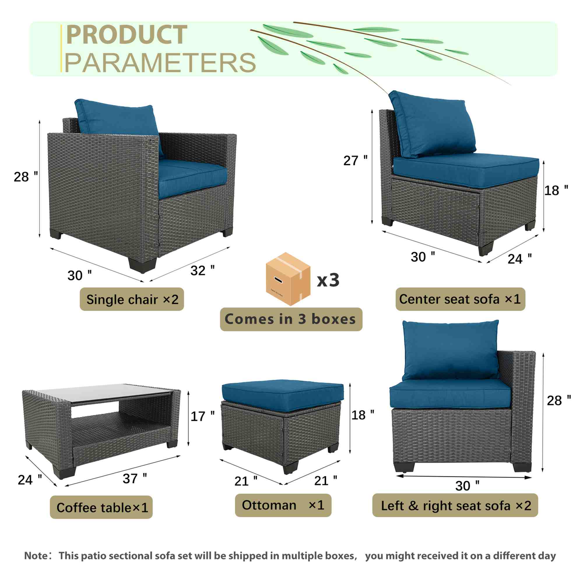 Runesay HBPATI2-17 Patio-Sofas-Daybeds - View #7