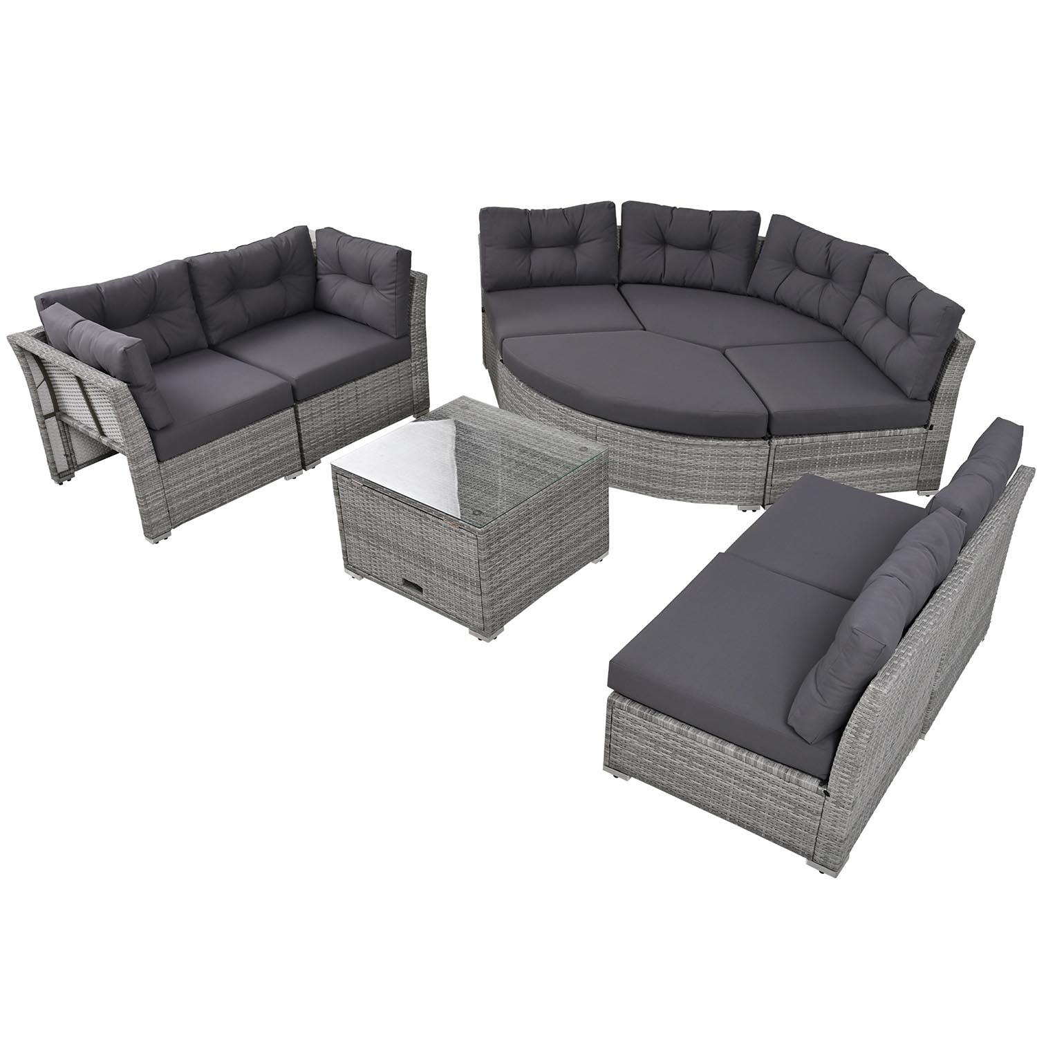 SINOFURN SYA020127BK Patio-Sofas-Daybeds - View #12