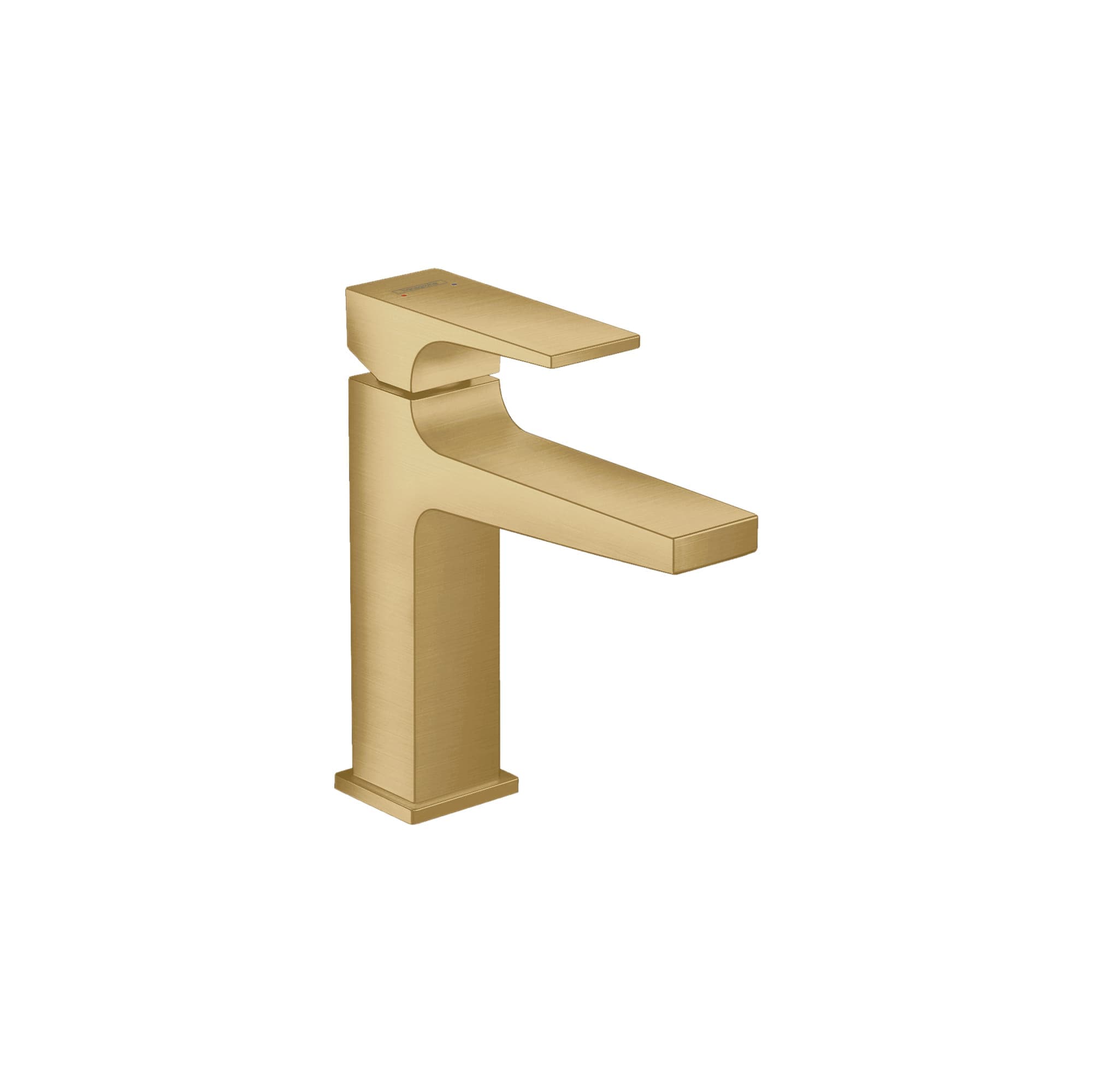 Hansgrohe Metropol Single-Hole Faucet 110 with Lever Handle and Pop-Up Drain 1.2 GPM in Brushed Gold Optic