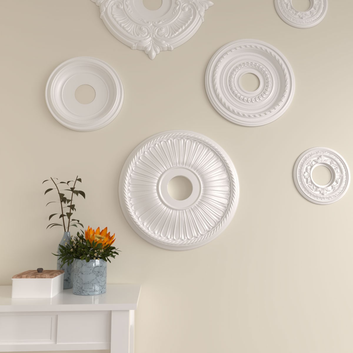 Ekena Millwork CM20BEFBS Ceiling-Medallions - View #6
