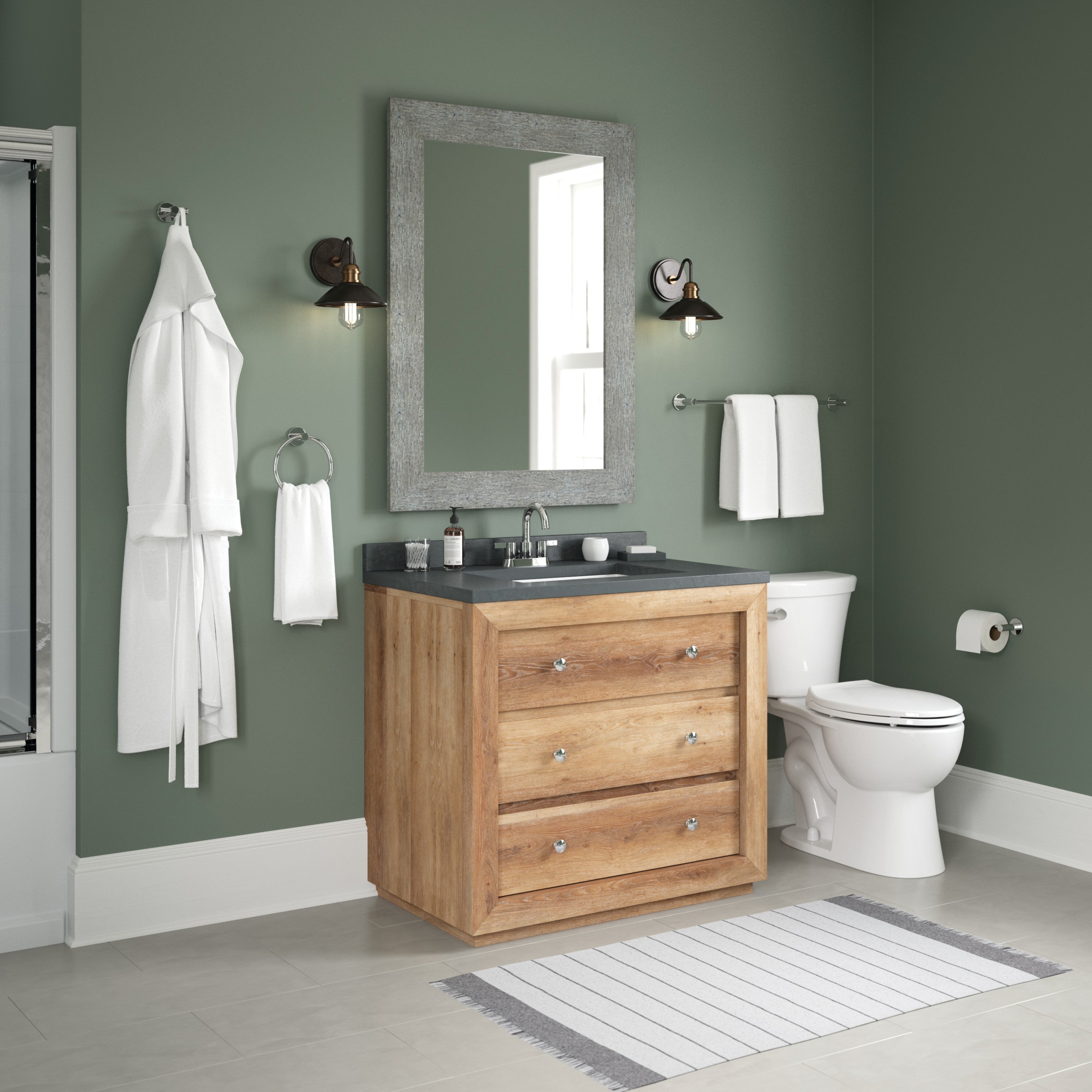 Polished Chrome Double Wall Mounted Towel Hook
