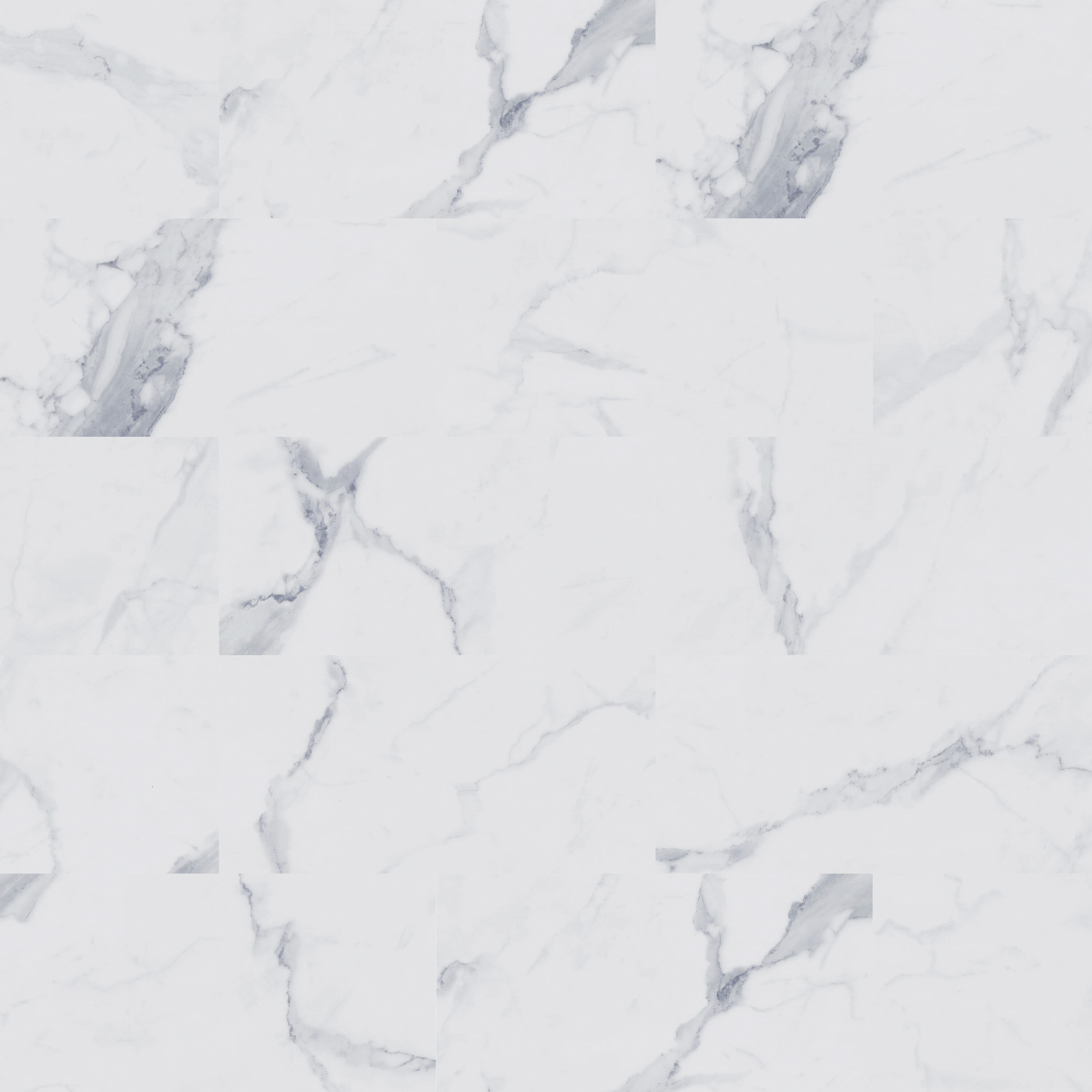 Glacier Calacatta Marble 12-mil x 12-in W x 24-in L Waterproof Interlocking Luxury Vinyl Tile Flooring (19.79-sq ft/ Carton)