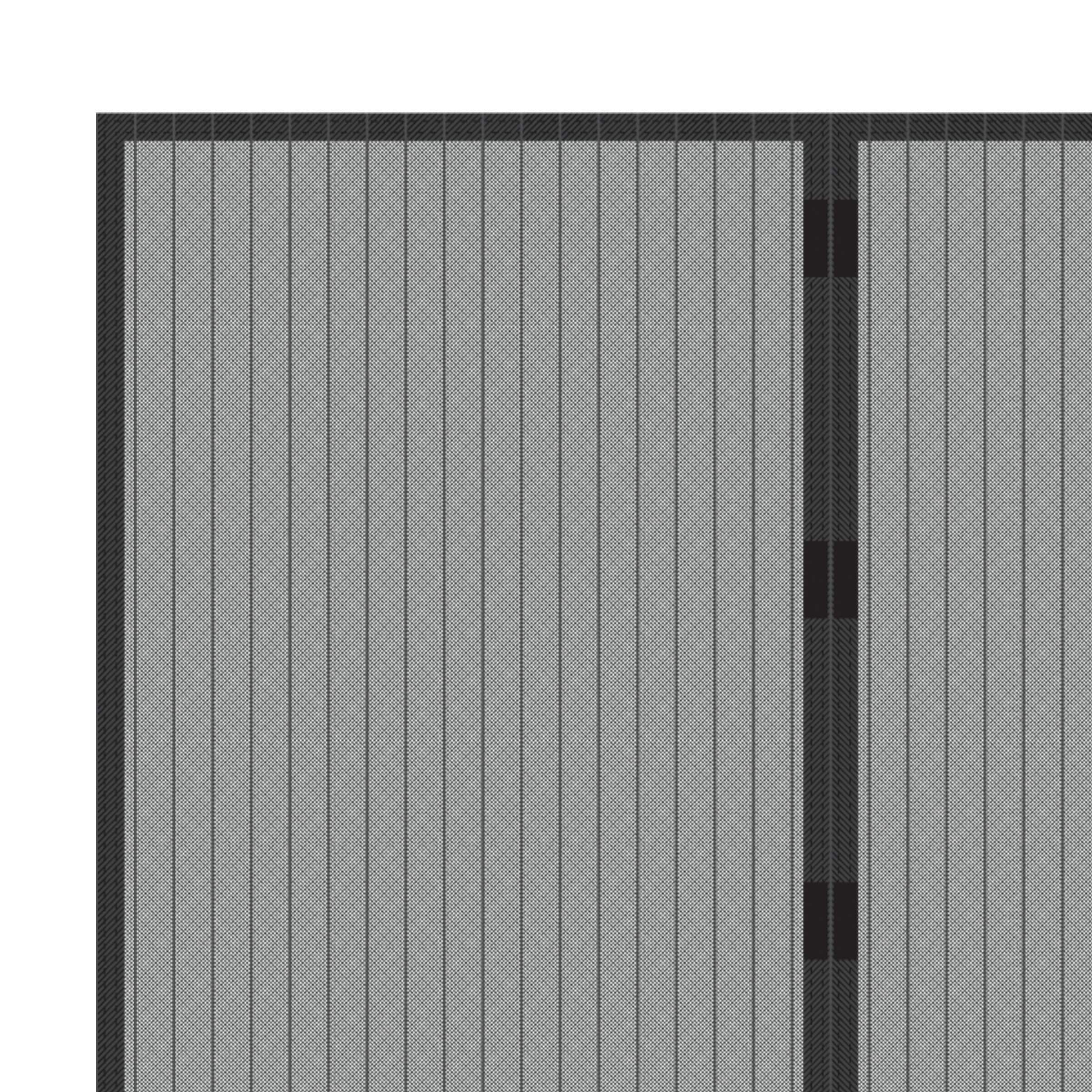 Hastings Home Magnetic Garage Screen Door 3.17-ft x 6.67-ft Black ...