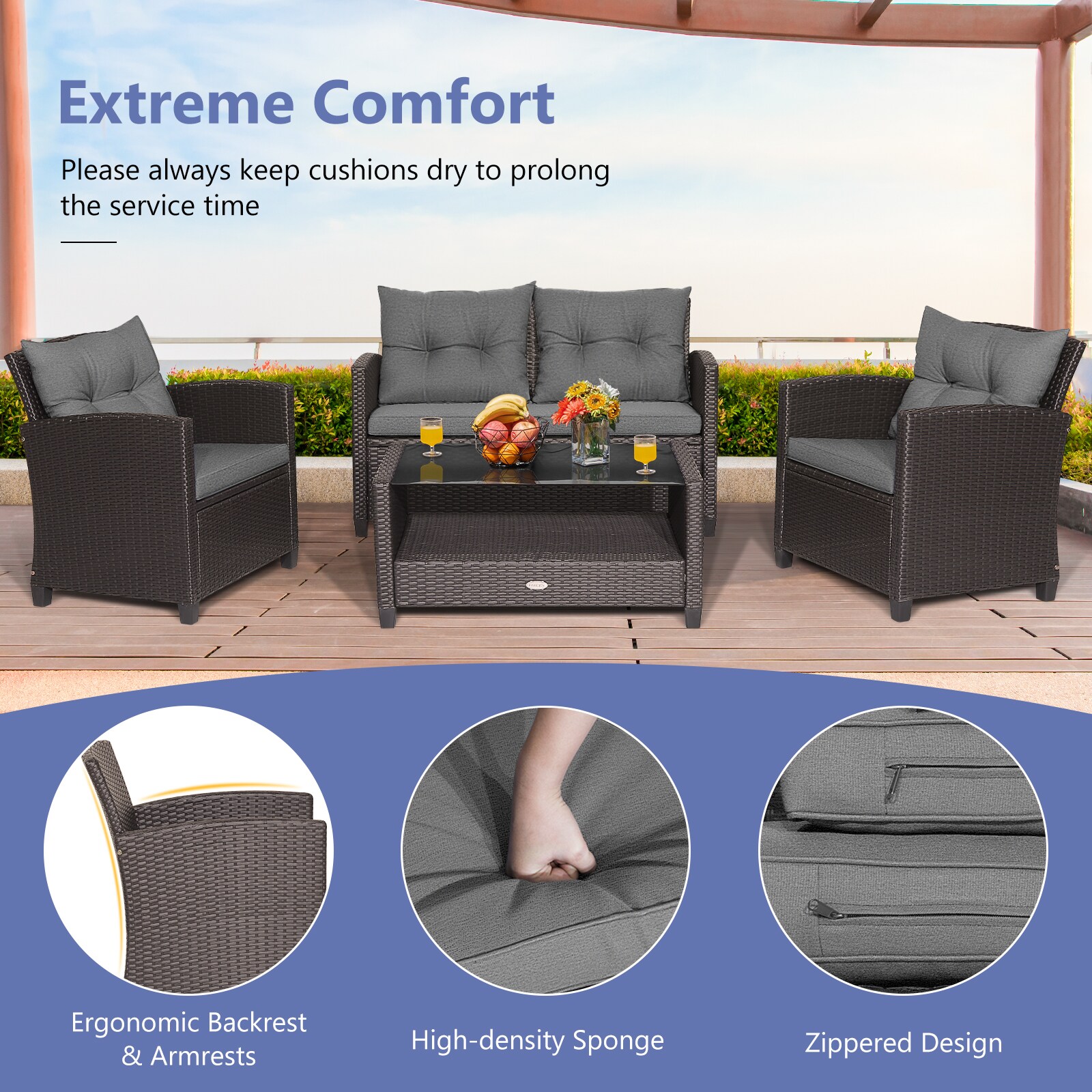 Slickblue D-CO-+RG95137WH Patio-Conversation-Sets - View #7