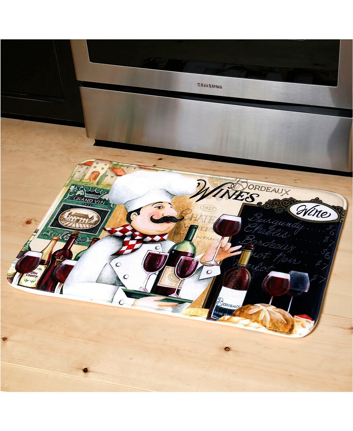 24 x 36 Anti-Fatigue Kitchen Floor Mat Cafe Noir - J&V Textiles