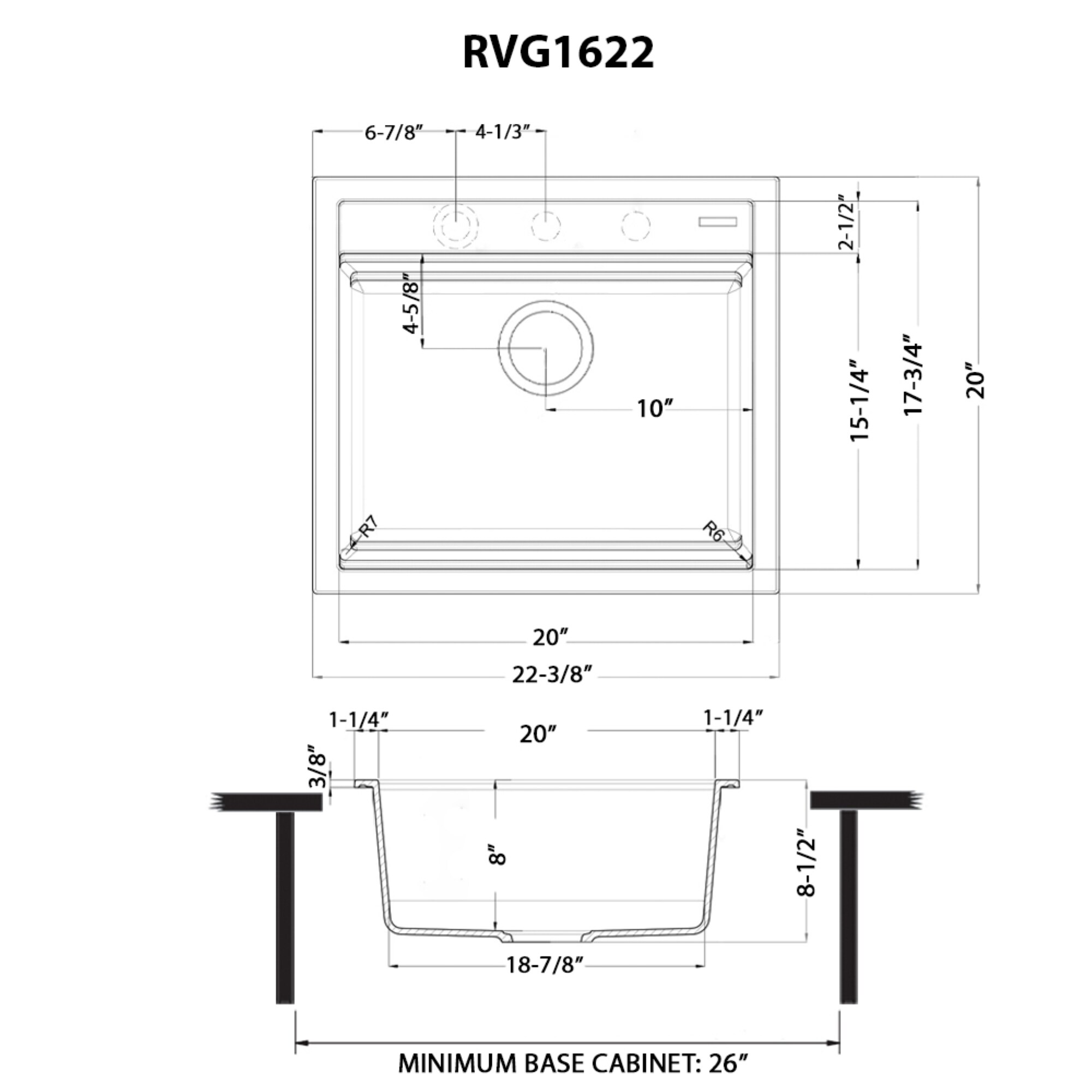 Ruvati RVG1622WH Kitchen-Sinks - View #8