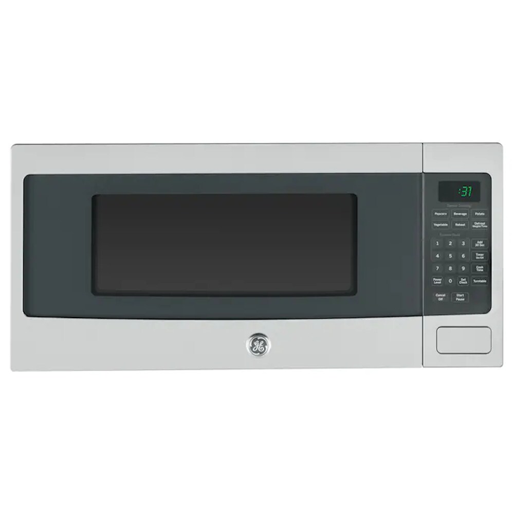 GE 41947 1.1-cu ft Small (Less than 1.5-cu ft) 800 -Watt Sensor Cooking Controls Countertop Microwave ( Stainless steel )