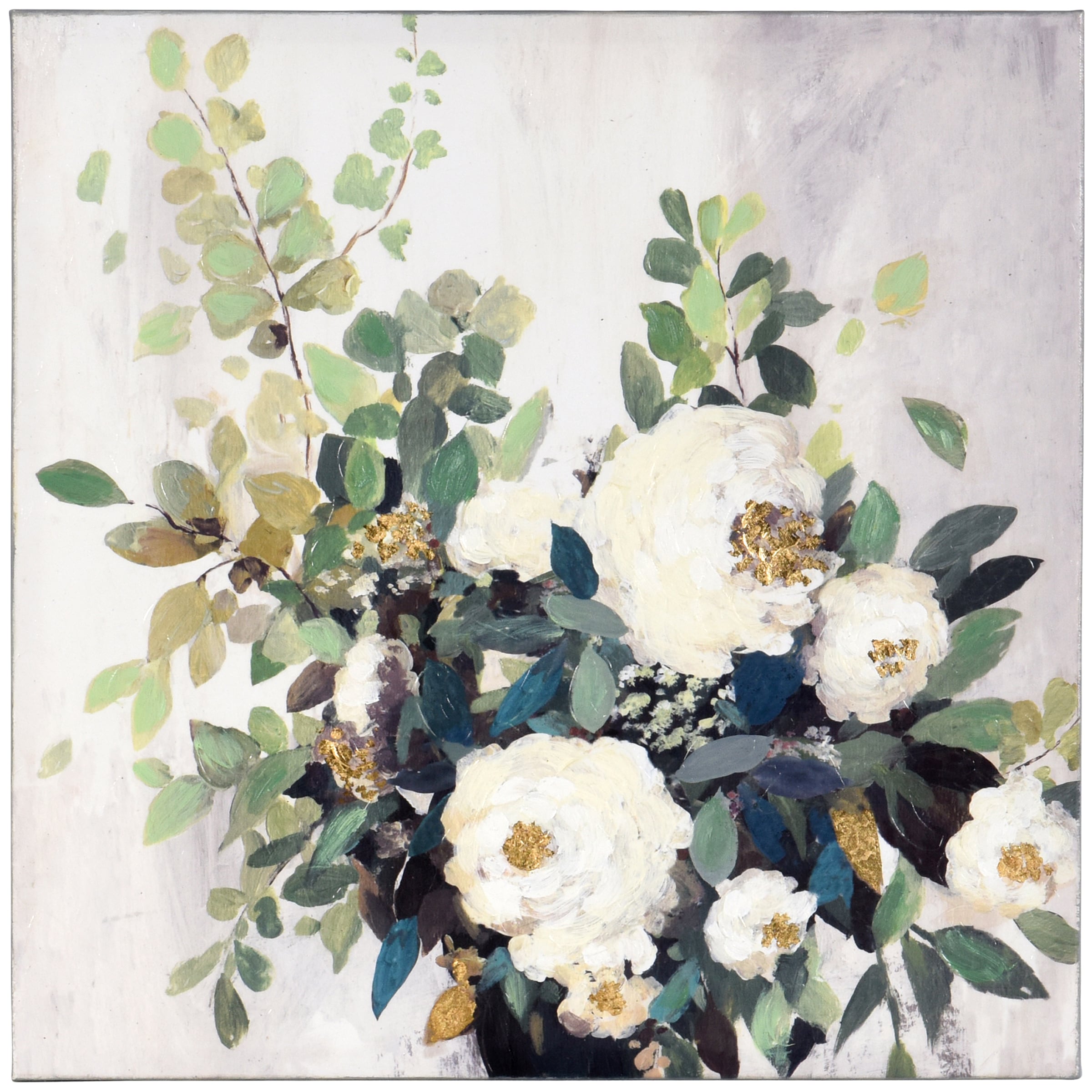 StyleCraft Home Collection WI33391DS 24-in H x 24-in W Floral Wood Print