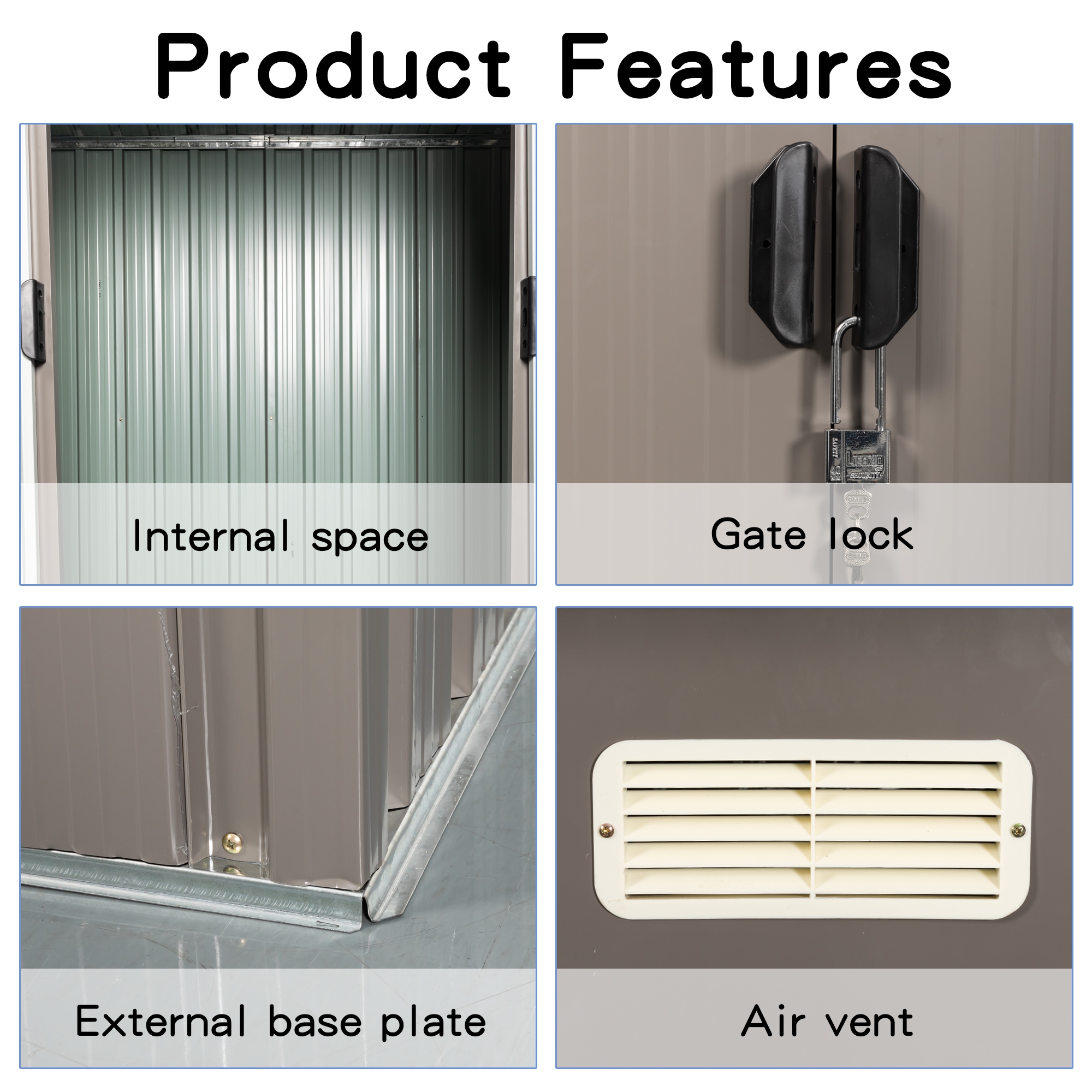Xspracer ML-OS724 Metal-Storage-Buildings-Sheds - View #3