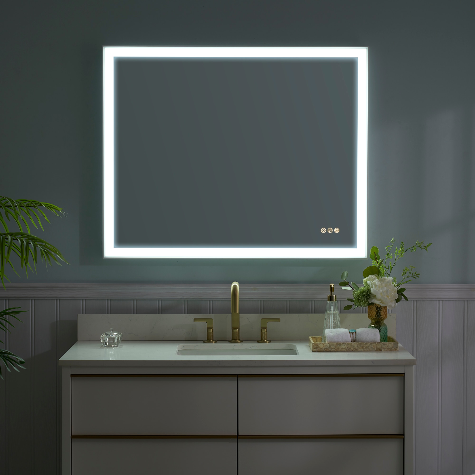 WELLFOR M1FM4032WT Framed-Bath-Mirrors - View #4