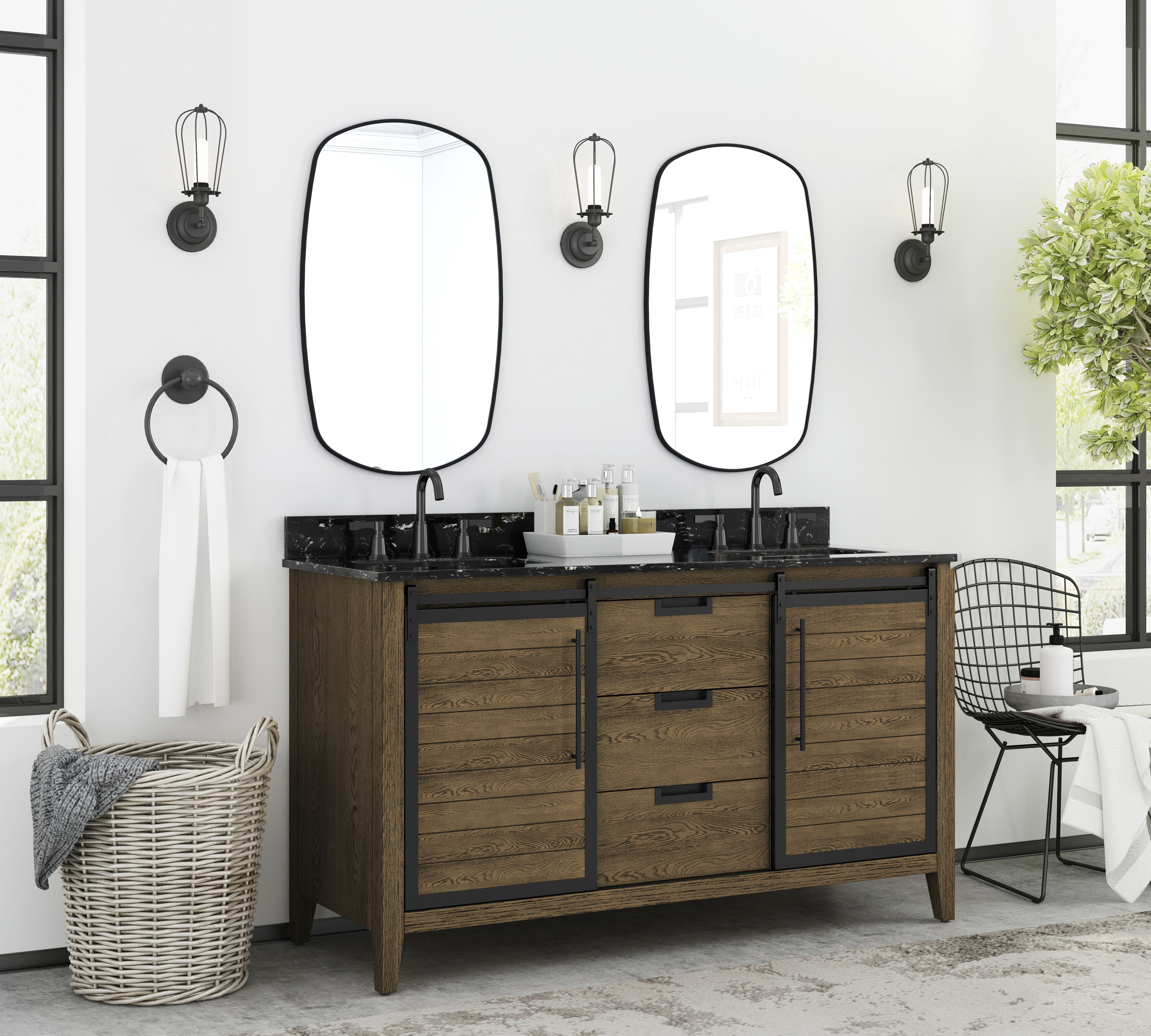 allen + roth TJ-0113V6022BR Bath-Vanity-Combo - View #7