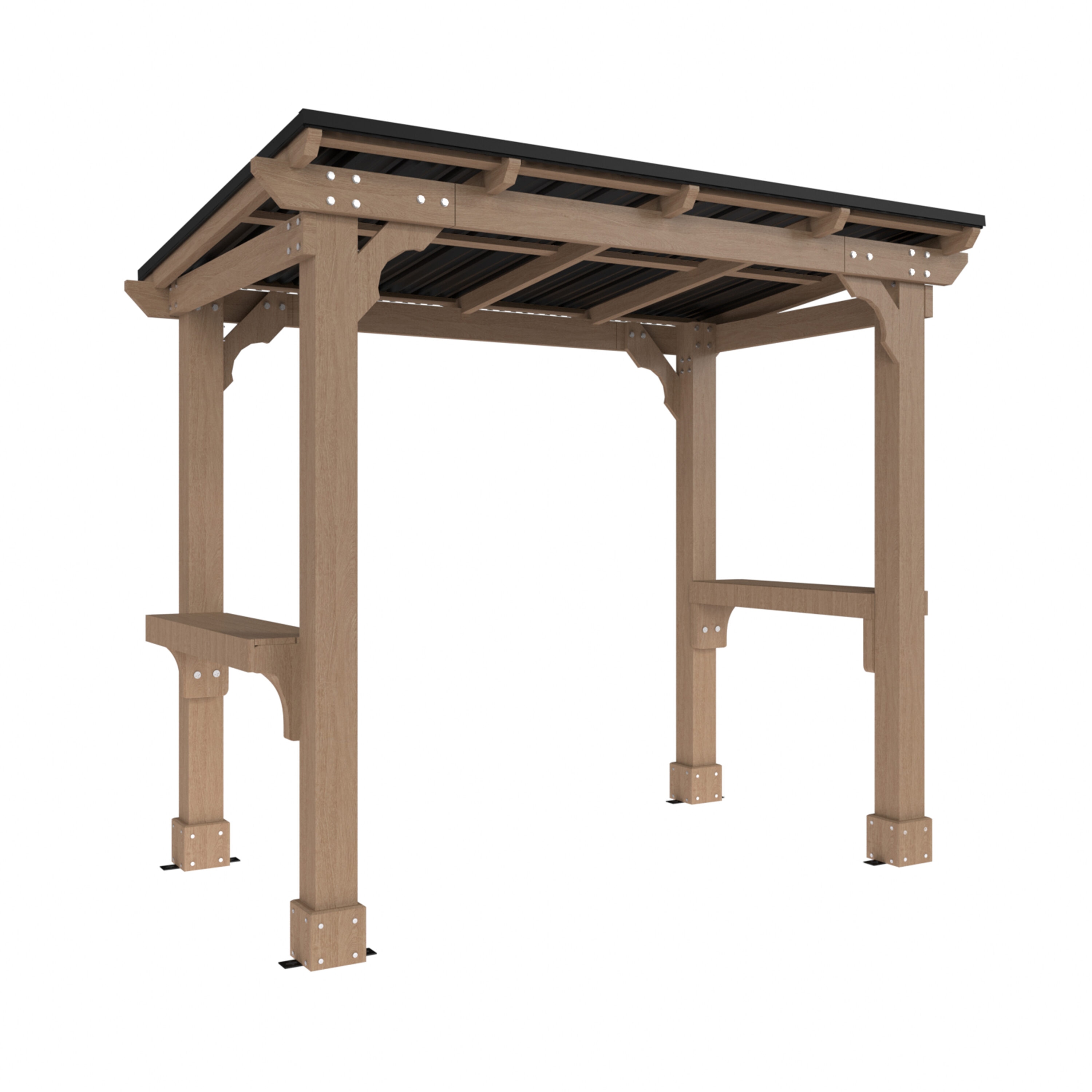 VEIKOUS PG0201-58-G Wood-Resin-Gazebos - View #8