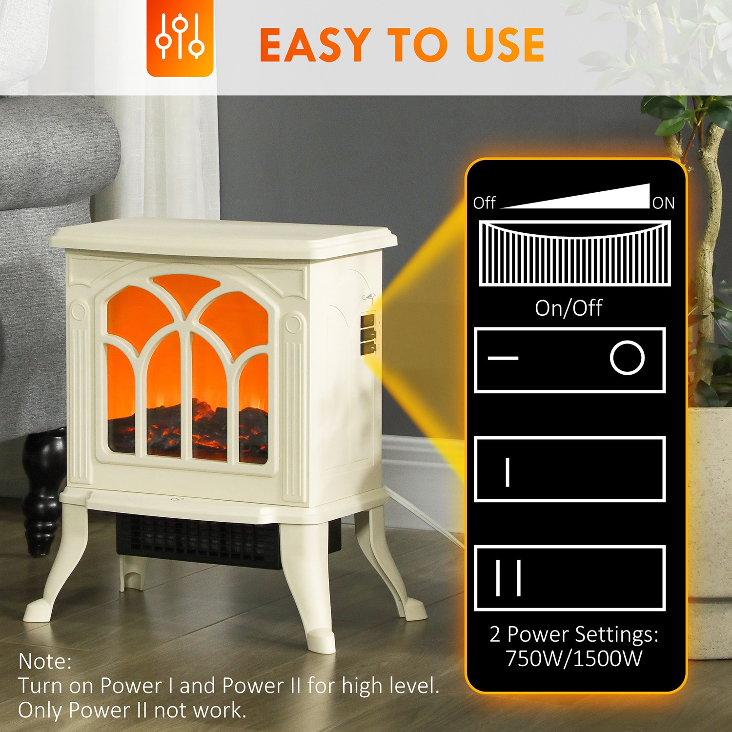 Mondawe MO-FP10173US-BK Electric-Fireplaces - View #6