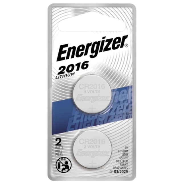 Energizer Batteries, Lithium, 2016 - 2 batteries