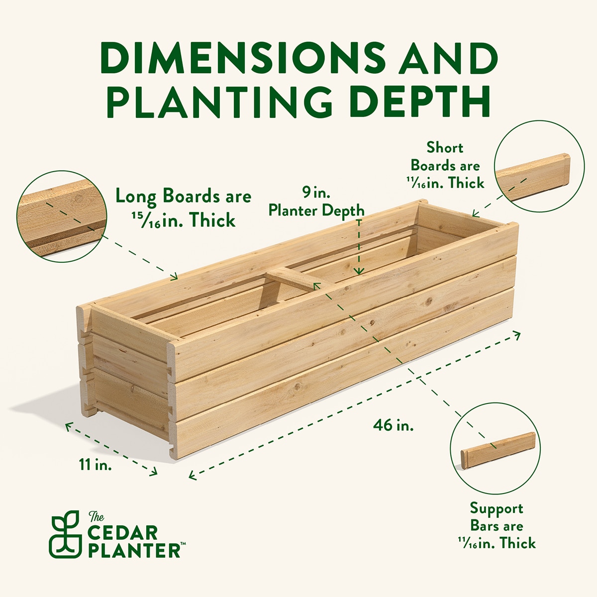Greenes Fence RCPB1146H3 Planter-Window-Box - View #4