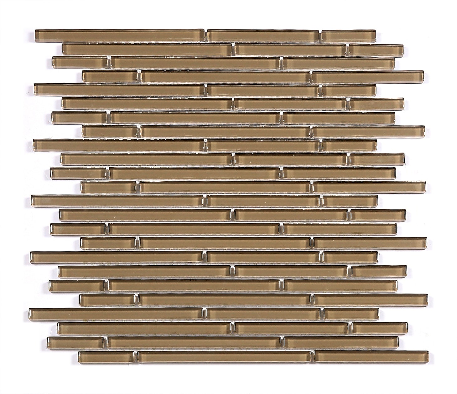 Abolos New Era II 11-Pack Black 12-in x 12-in Glossy Glass Mosaic Floor and Wall Tile
