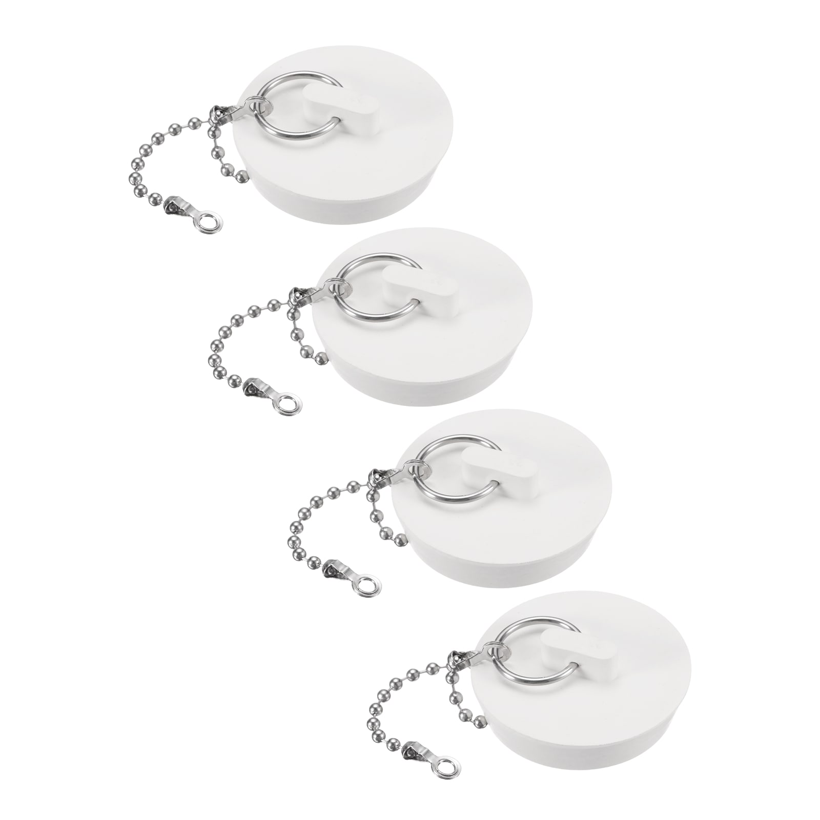 Unique Bargains - 4pcs Tub Stoppers  Rubber Bathtub Stoppers 1-5/8 Inch Kitchen Sink Drain Stoppe...