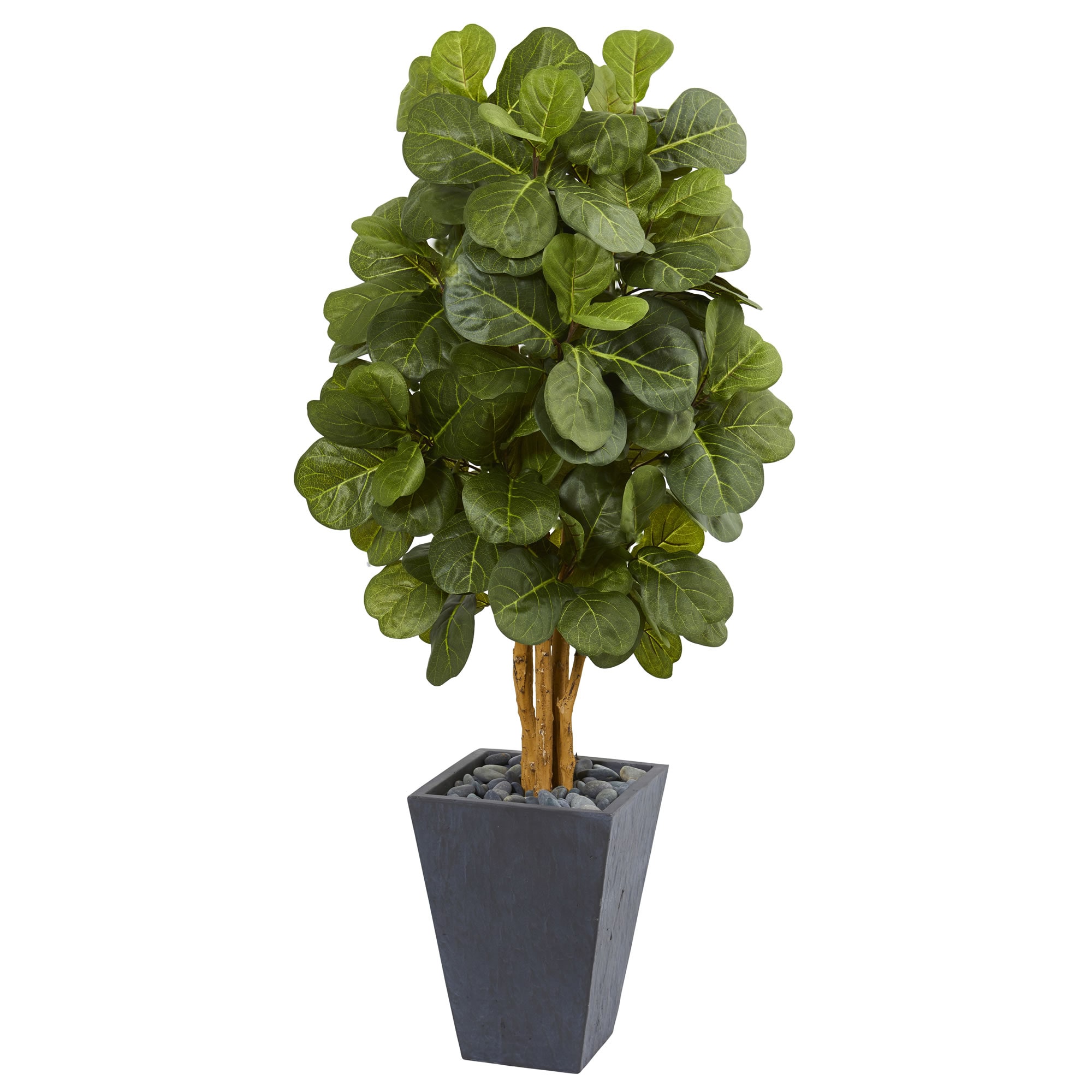 Nearly Natural 5713 66-in Green Indoor Fiddle Leaf Artificial Tree