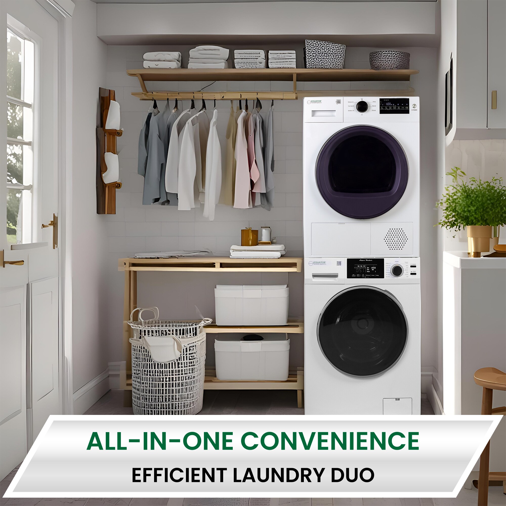 Equator Advanced Appliances EW 835 + ED 890 SBS Combo-Washer-And-Dryer - View #15