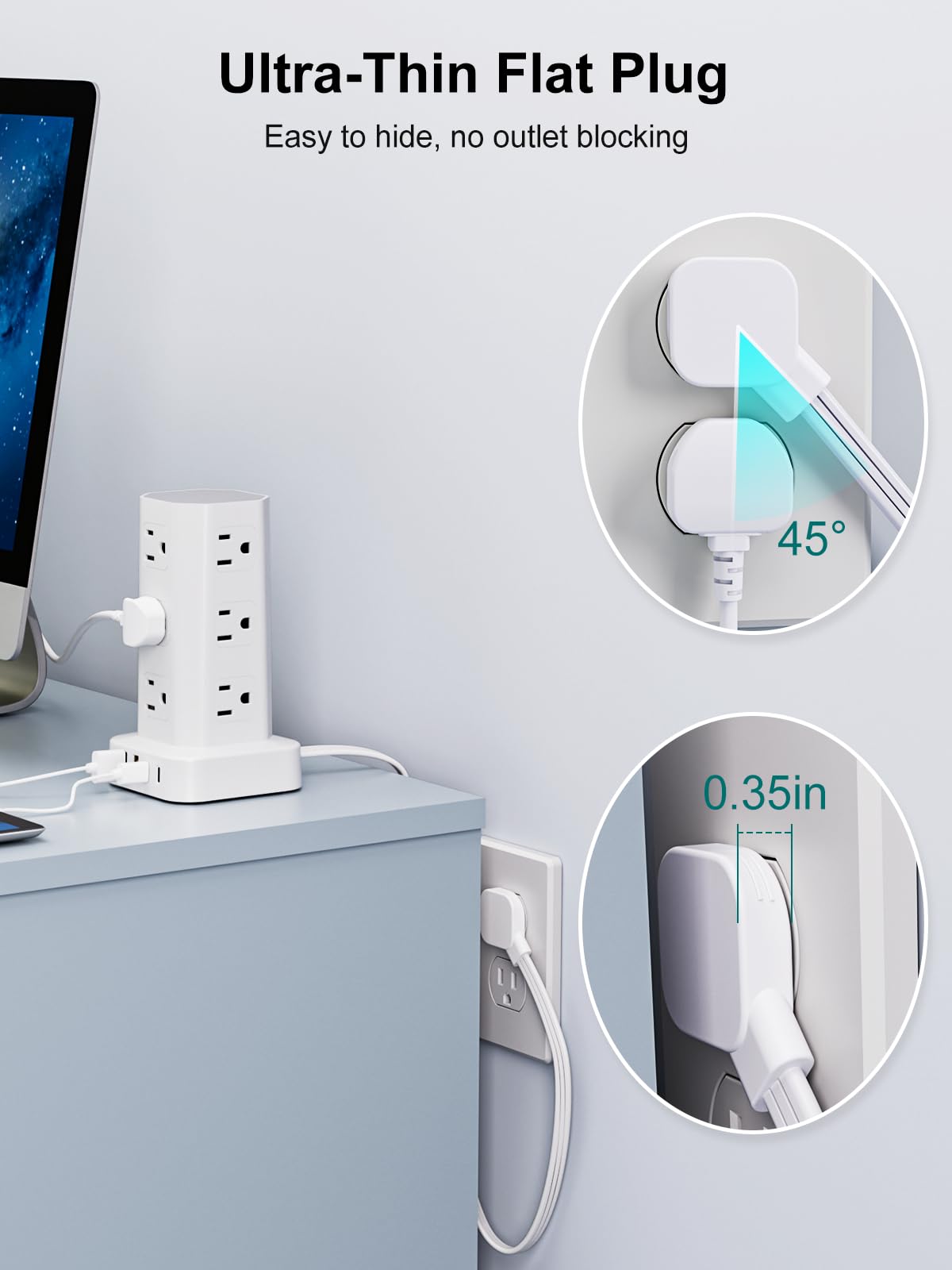 Adrinfly LAD0728D104 Electrical-Power-Strips - View #3