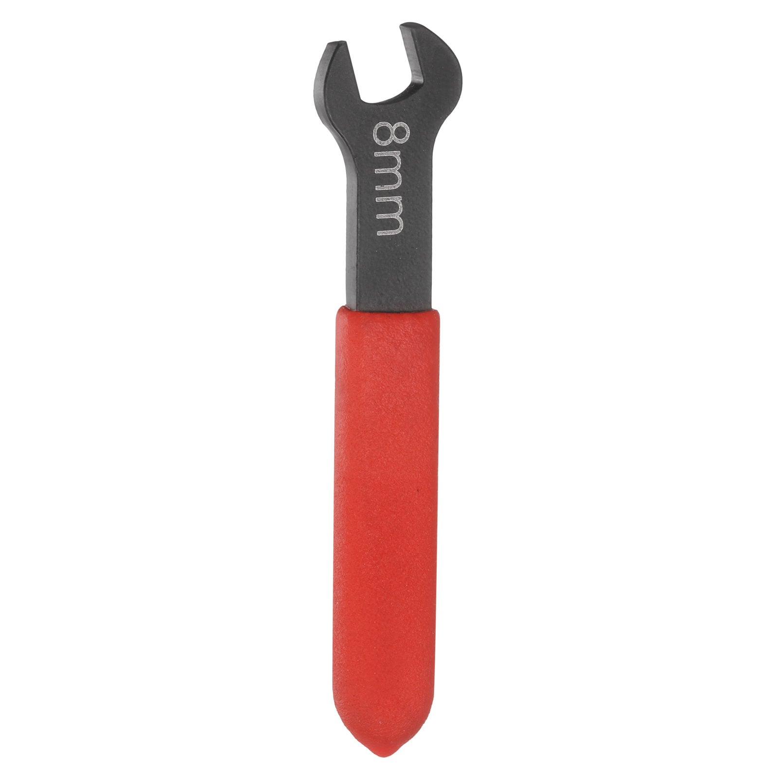Unique Bargains Single Open End Wrench 8mm Metric 15 Degree Offset Angle U-Shaped Open Ended Spanner Small Flat Head Blackening Wrench with Red Shank for Automotive Repair Furniture Assembly #S26041600UX4426