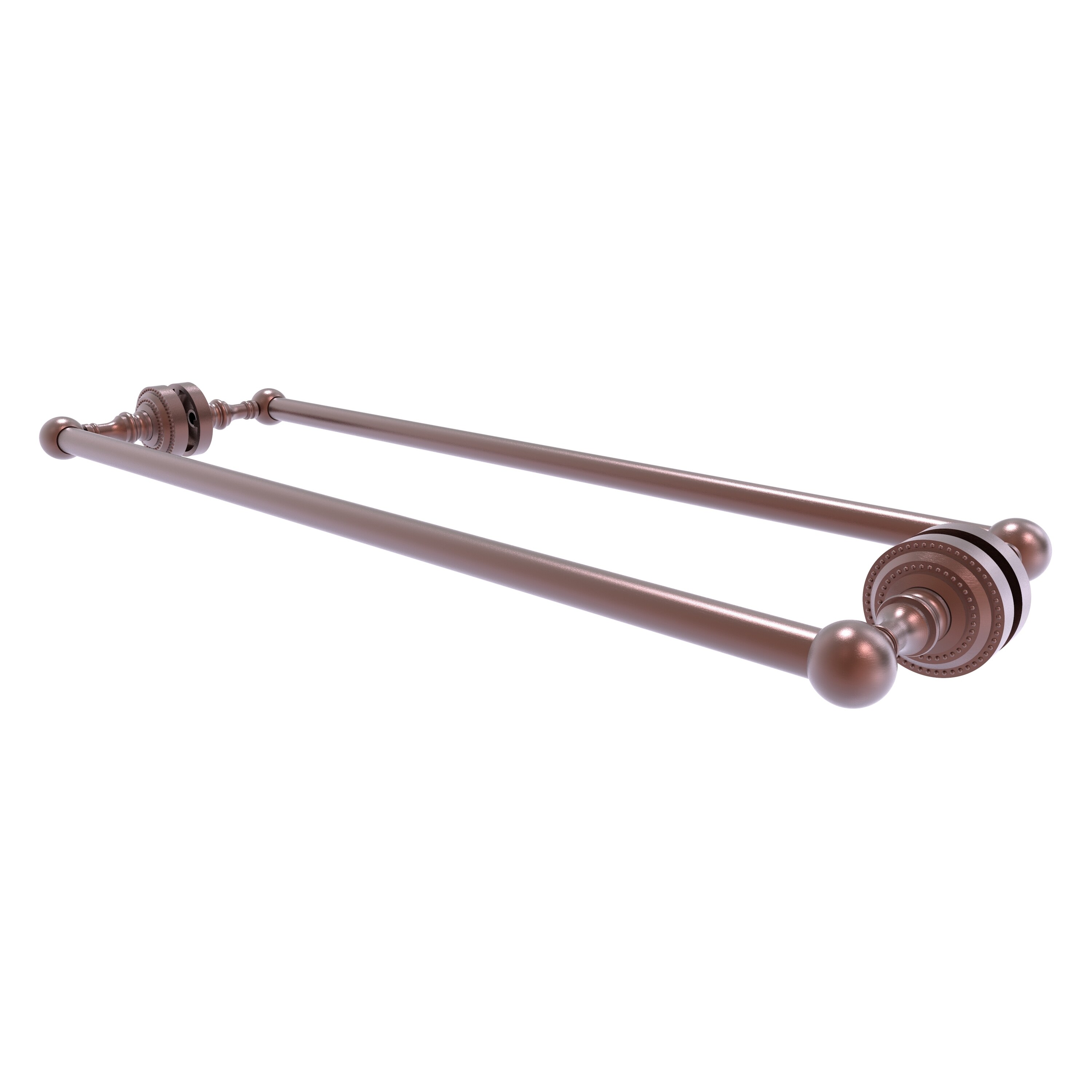 Allied Brass DT-41-BB-24-CA Dottingham 24-in double Antique Copper Wall mount Double Towel Bar